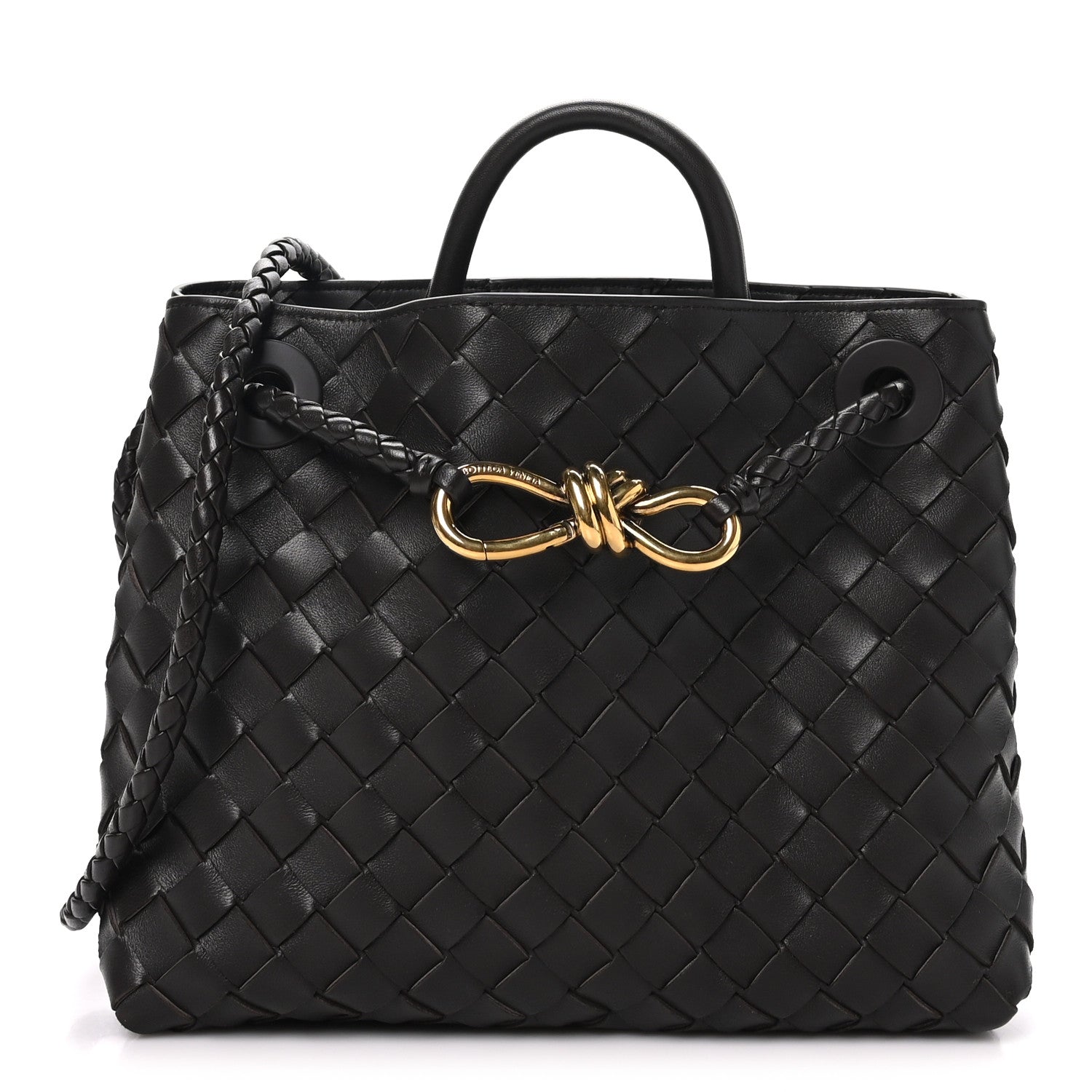 Nappa Intrecciato Small Andiamo Shoulder Bag Fondant