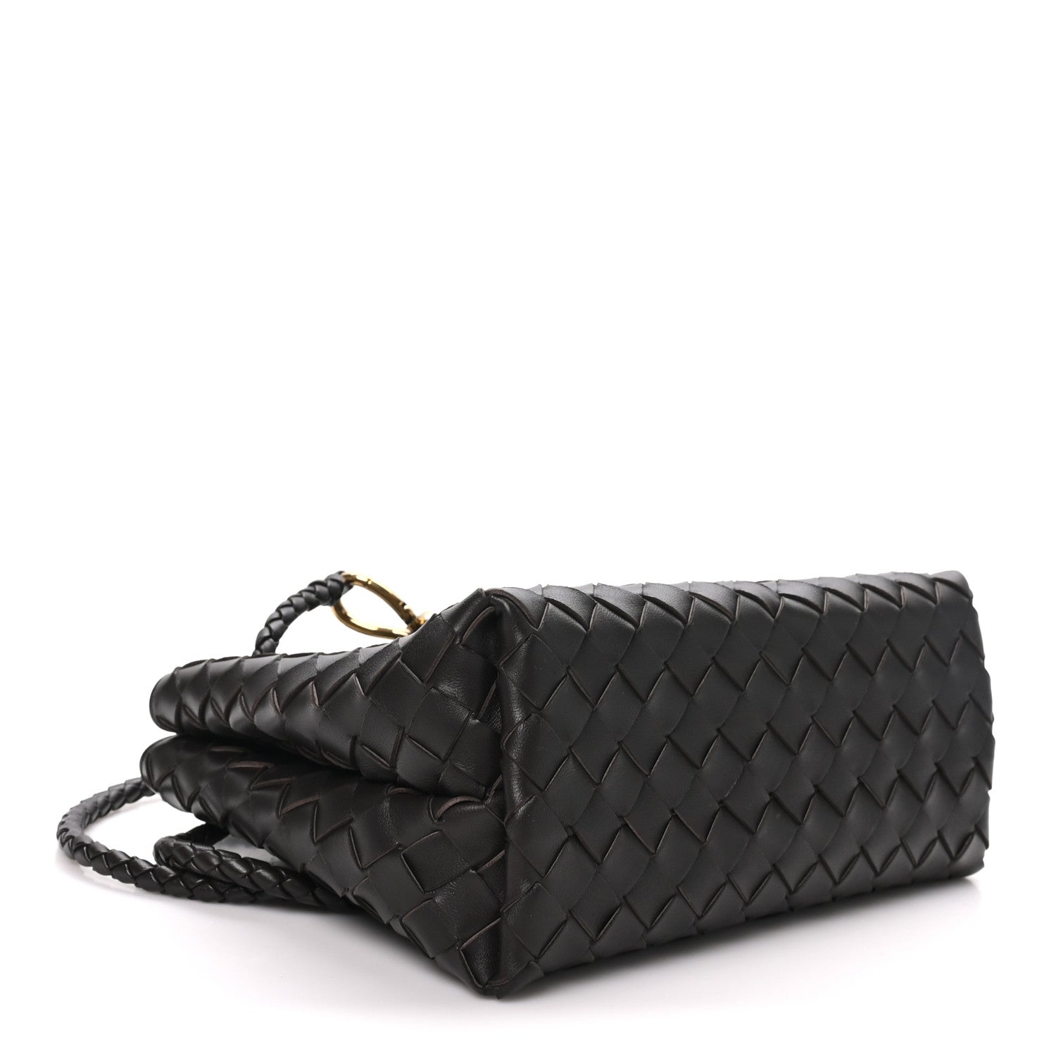 Nappa Intrecciato Small Andiamo Shoulder Bag Fondant — view 4