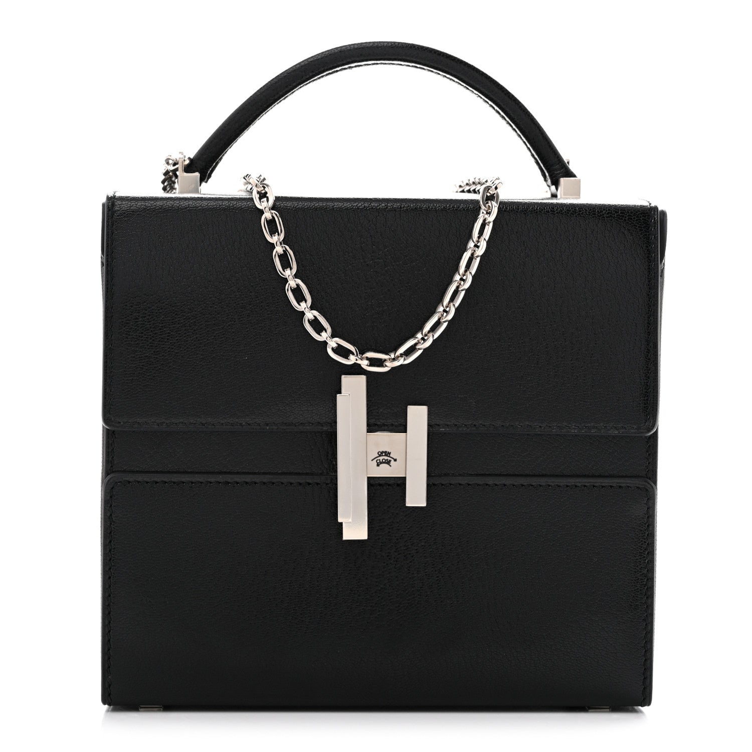 Chevre Chamkila Cinhetic Boxy Top Handle Bag Black