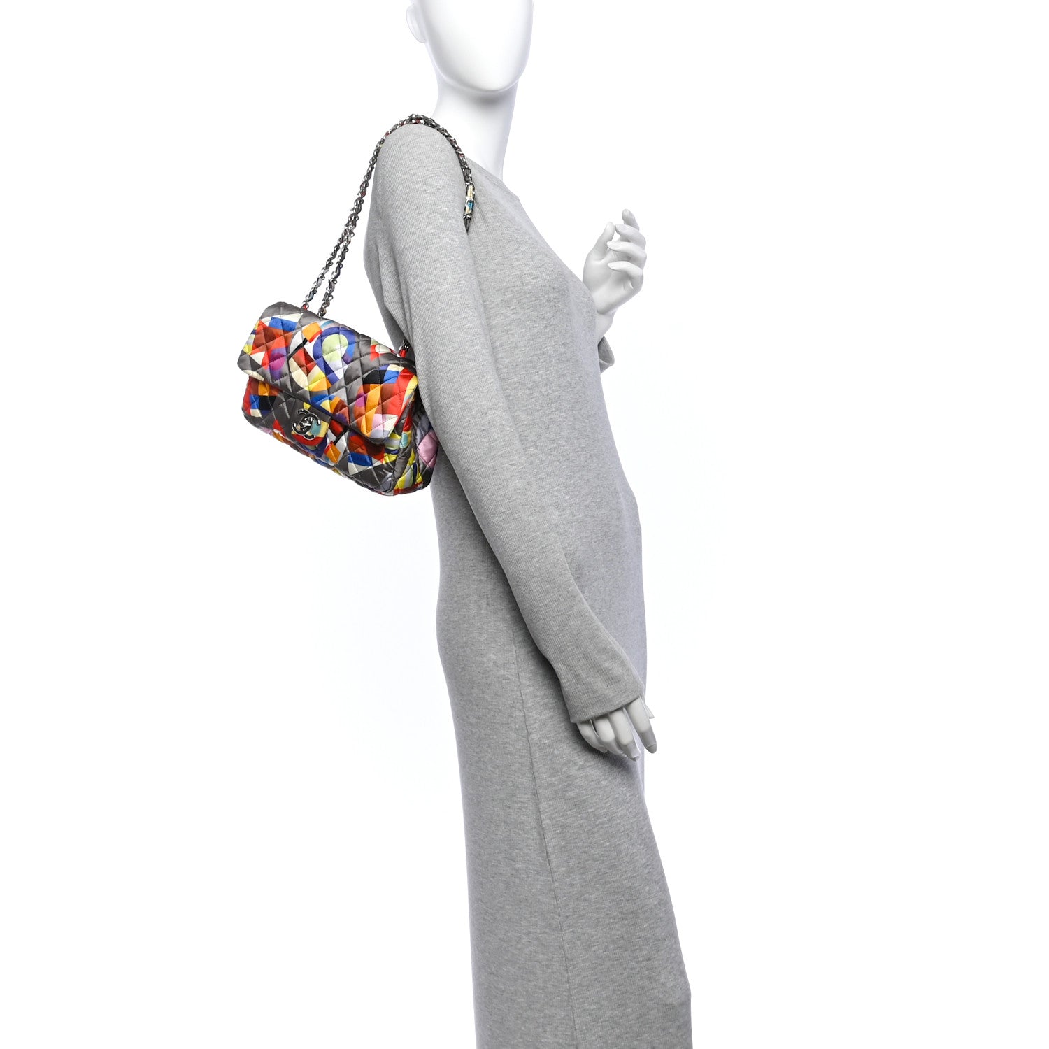 Nylon Printed Small Coco Color Flap Multicolor — view 2