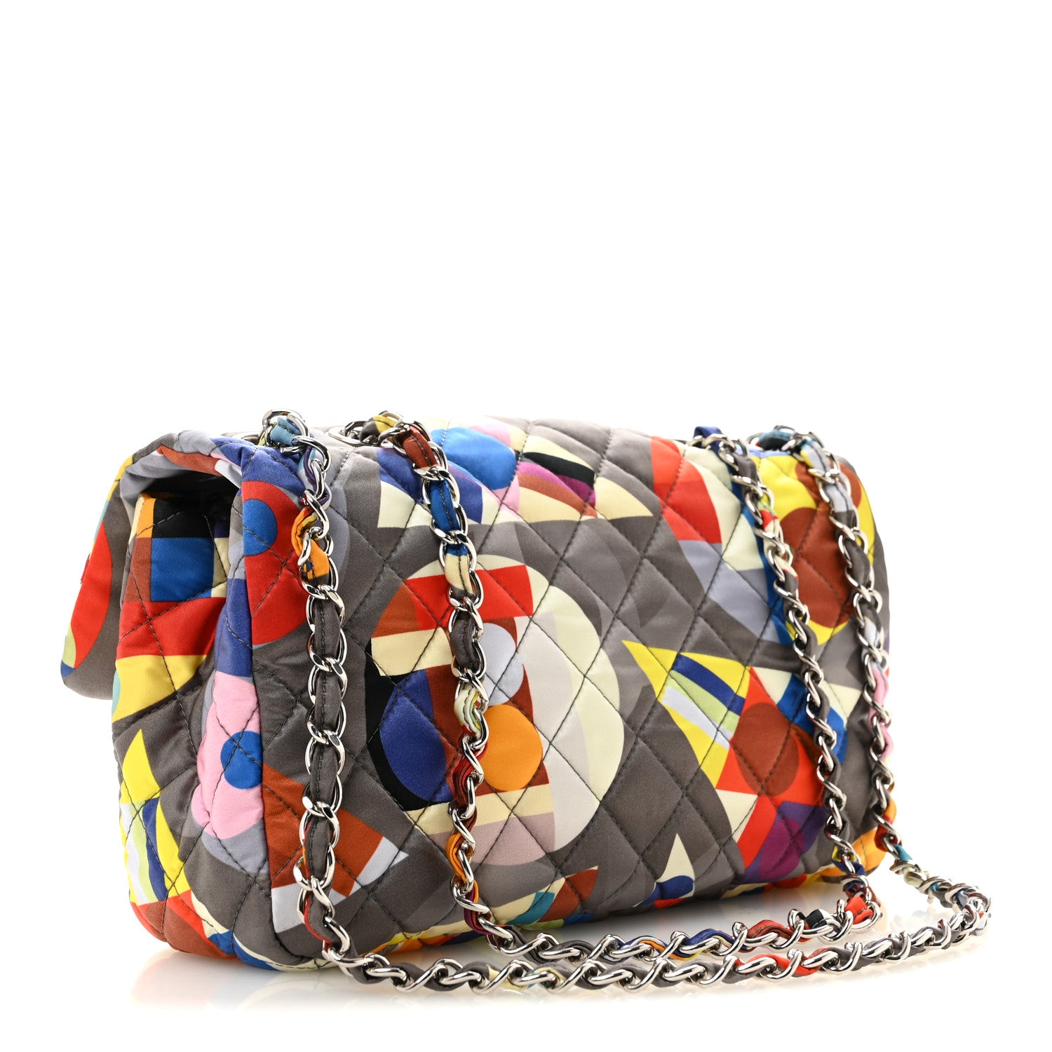 Nylon Printed Small Coco Color Flap Multicolor — view 3
