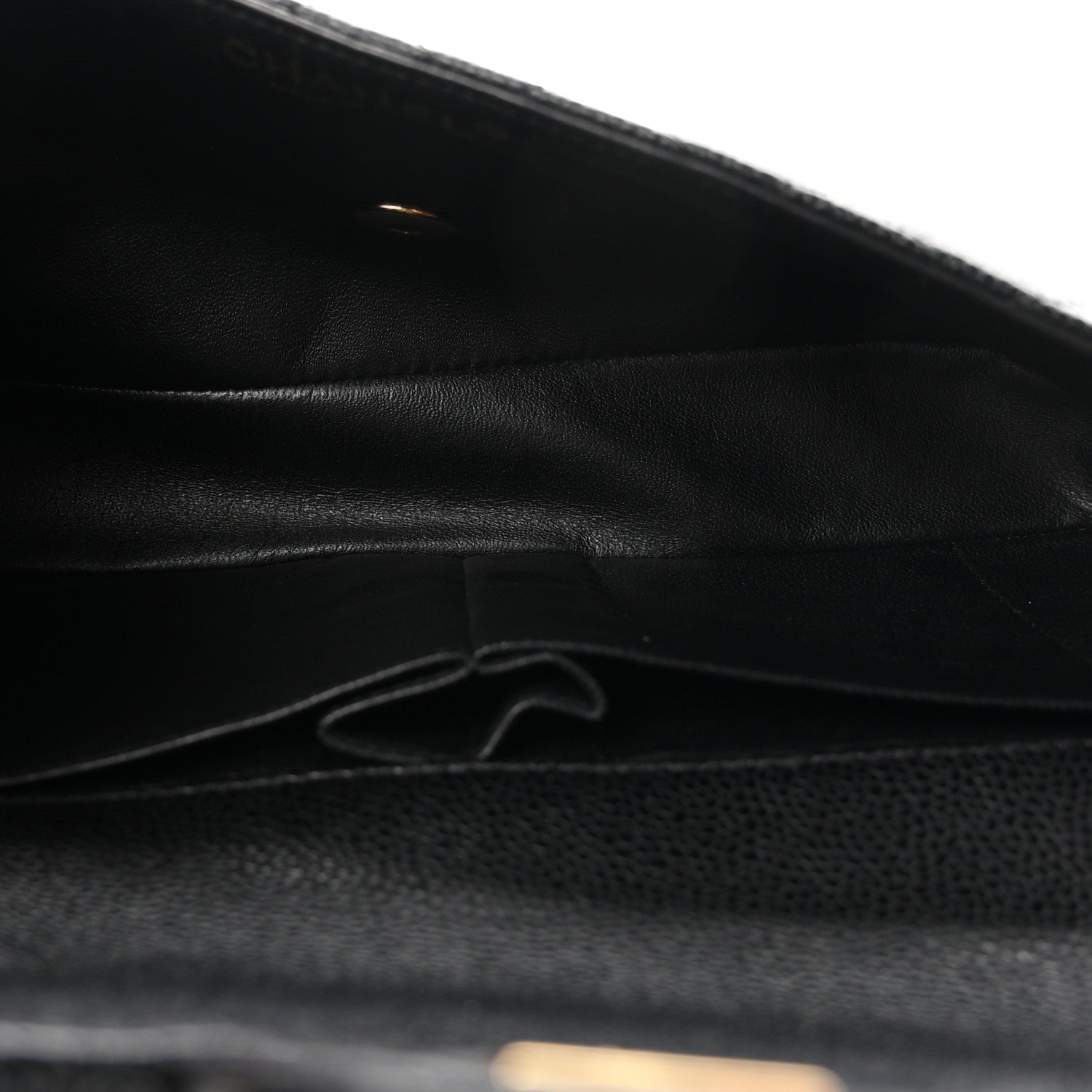 Caviar Quilted East West Flap Black Black — view 4