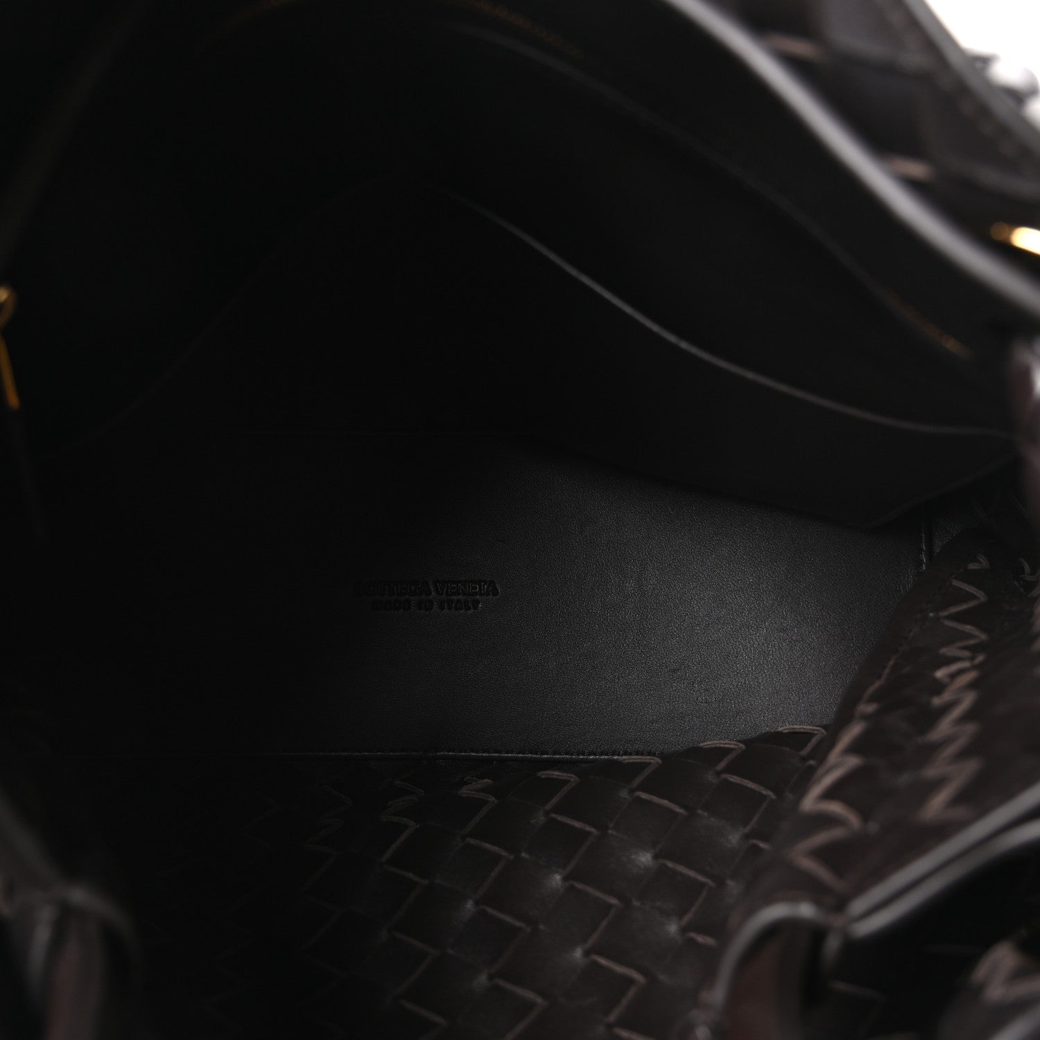 Nappa Intrecciato Medium Andiamo Shoulder Bag Fondant — view 5