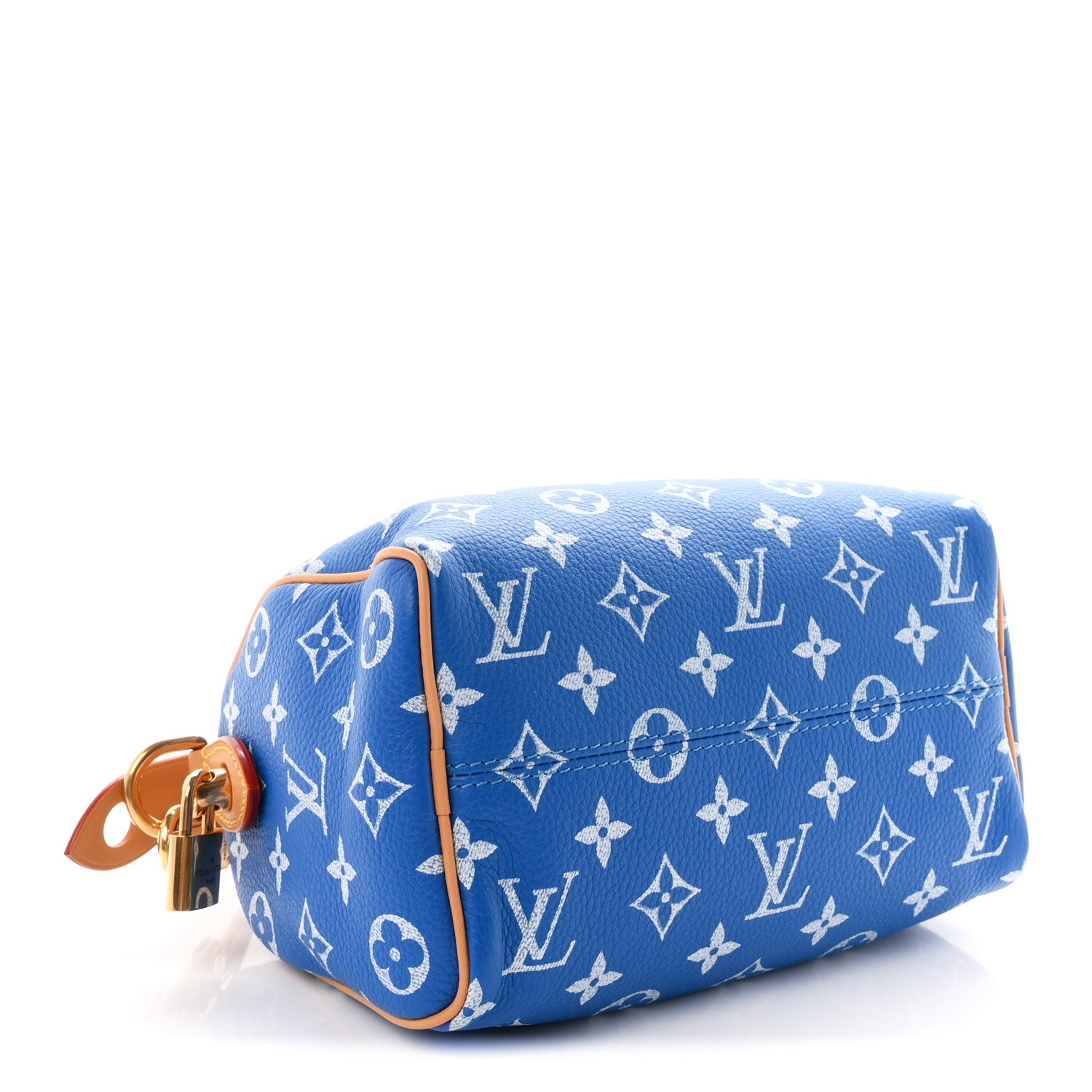 Calfskin Monogram Speedy P9 Bandouliere 20 Blue — view 5