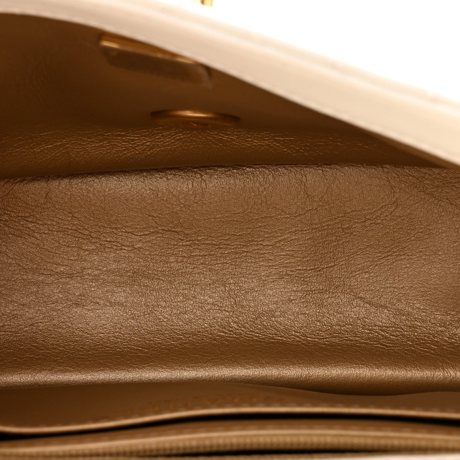 Lambskin Quilted Mini Pearl Crush Flap White — view 5