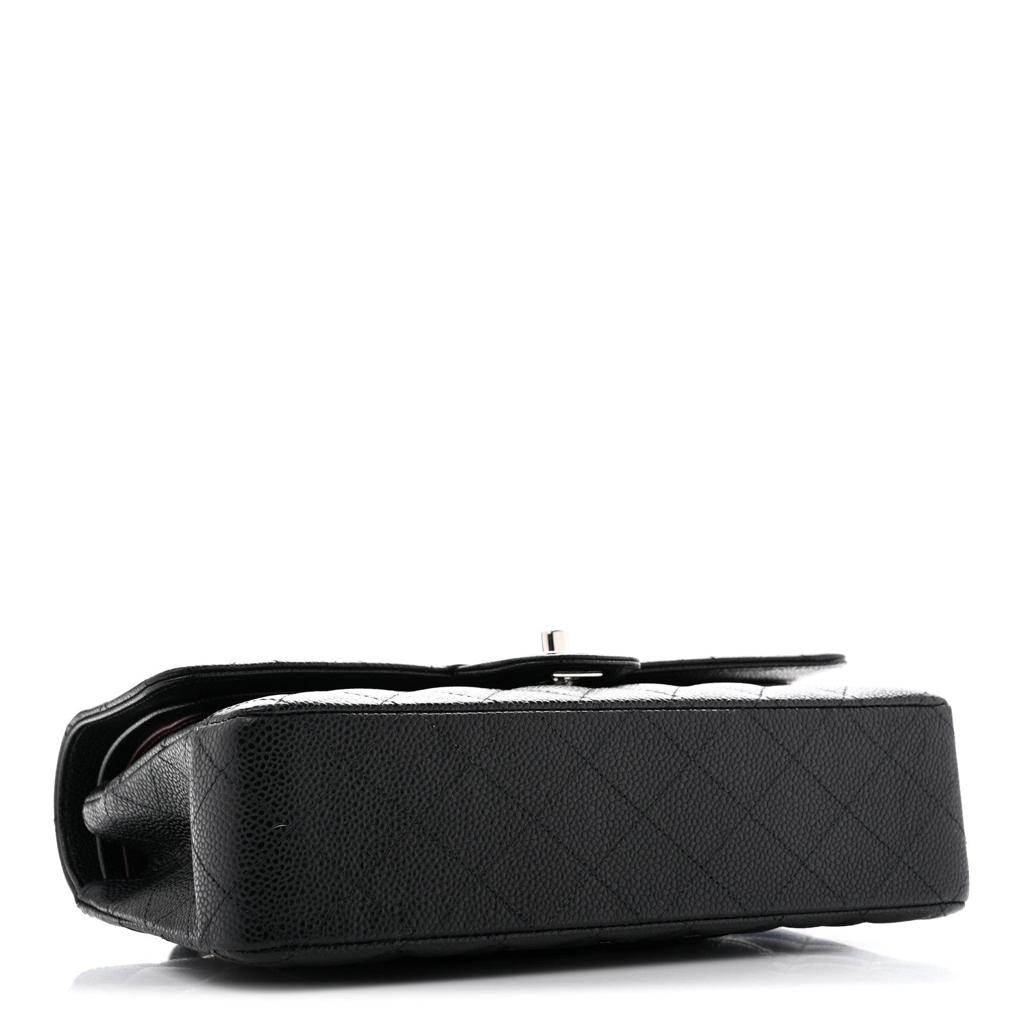 Caviar Quilted Medium Double Flap Black — view 4