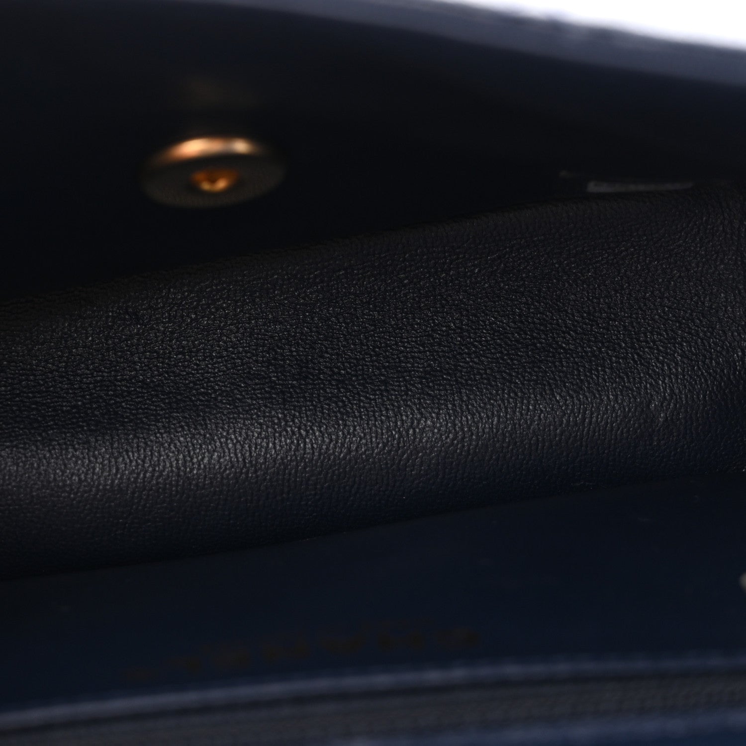 Caviar Quilted Mini Sweet Classic Flap Navy Blue — view 5