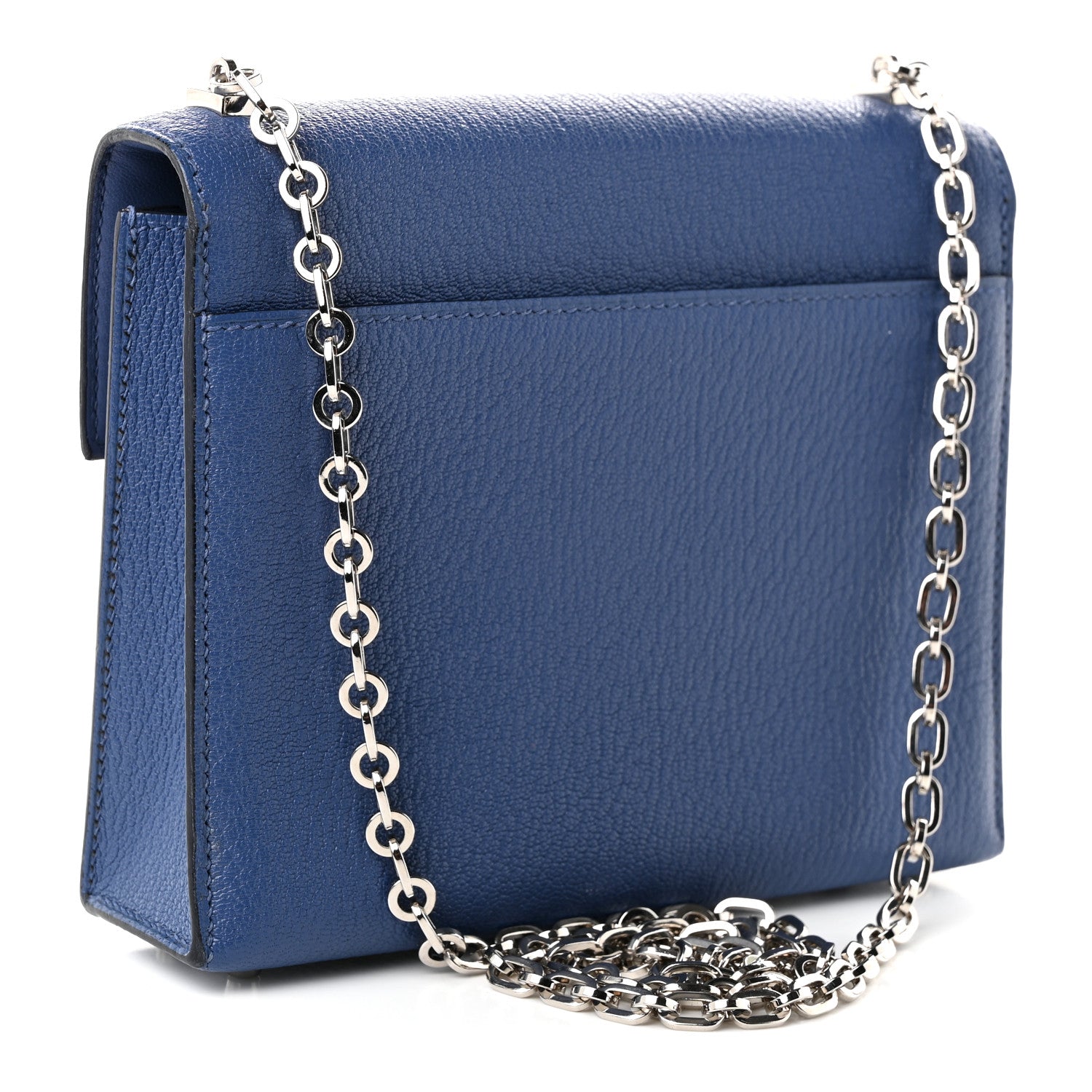 Chevre Mysore Mini Verrou Chaine Bag Bleu Agate — view 3
