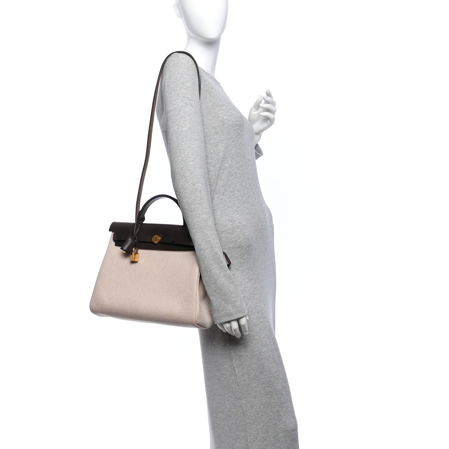 Vache Hunter Criss Viking Herbag Zip Retourne 31 PM Ebene Ecru Beige — view 2