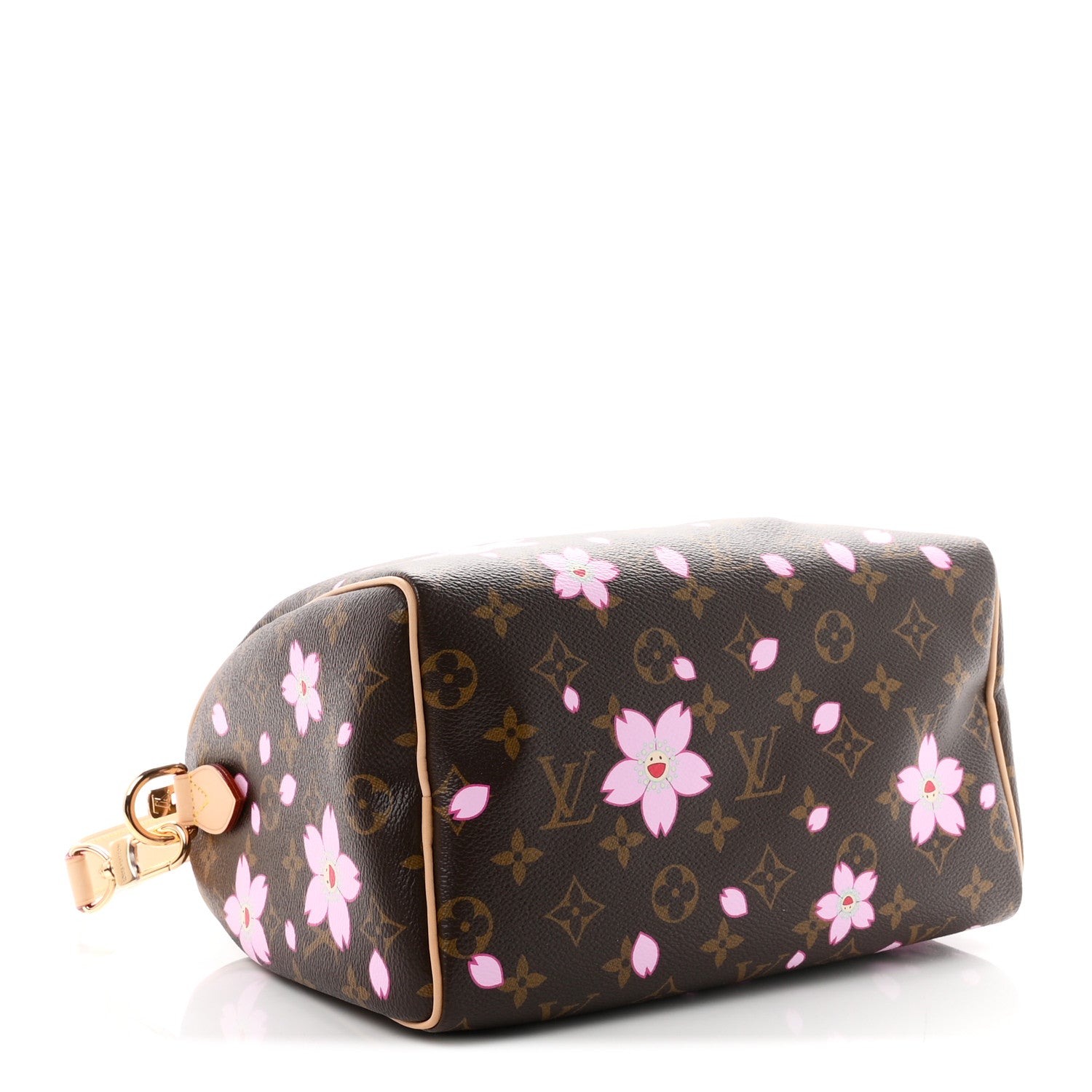 LV X TM Monogram Cherry Blossom Speedy Bandouliere 25 Sakura Brown — view 4