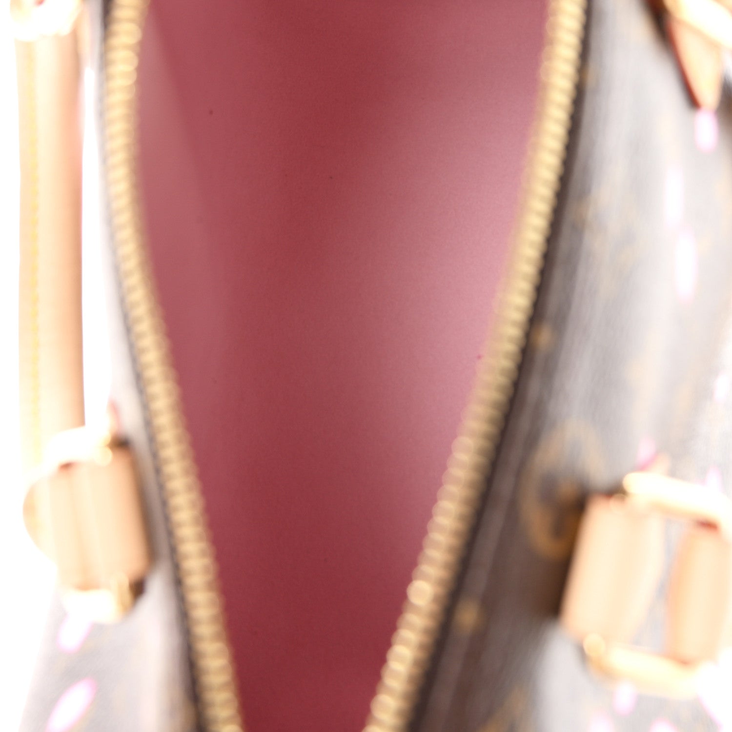 LV X TM Monogram Cherry Blossom Speedy Bandouliere 25 Sakura Brown — view 5