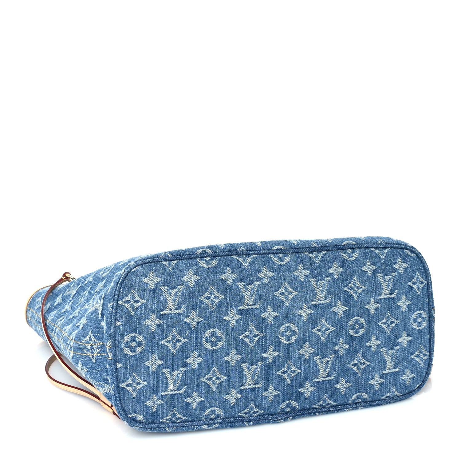 Monogram Denim Neo Neverfull MM Blue — view 4