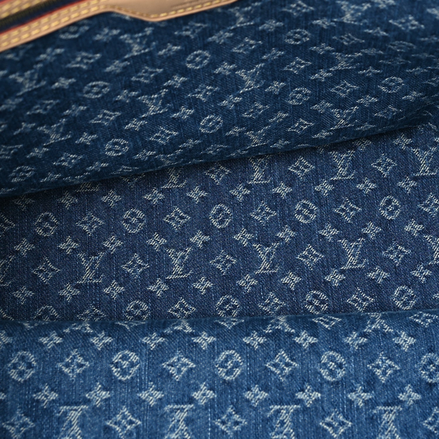 Monogram Denim Neo Neverfull MM Blue — view 5