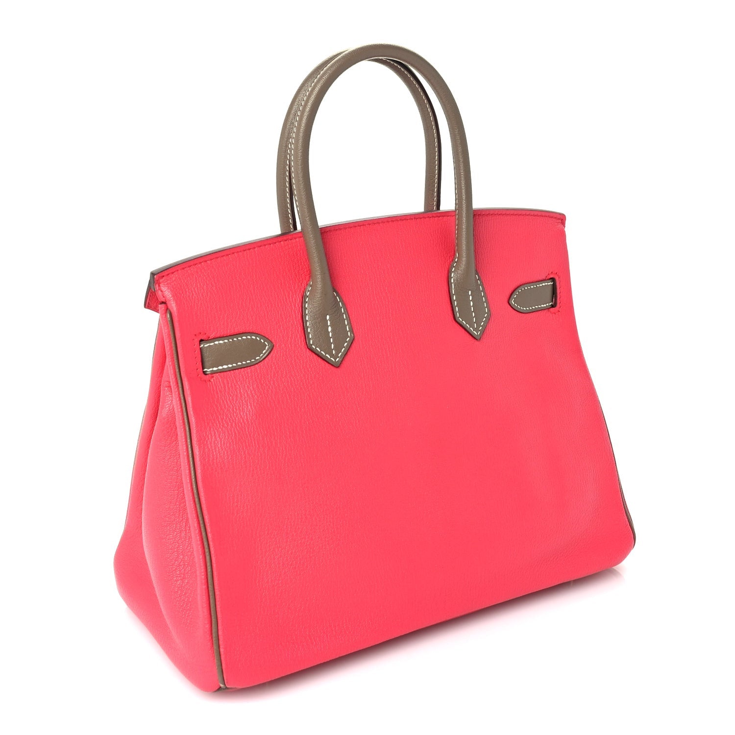 Chevre Mysore Horseshoe Birkin 30 Rose Lipstick Etoupe — view 3