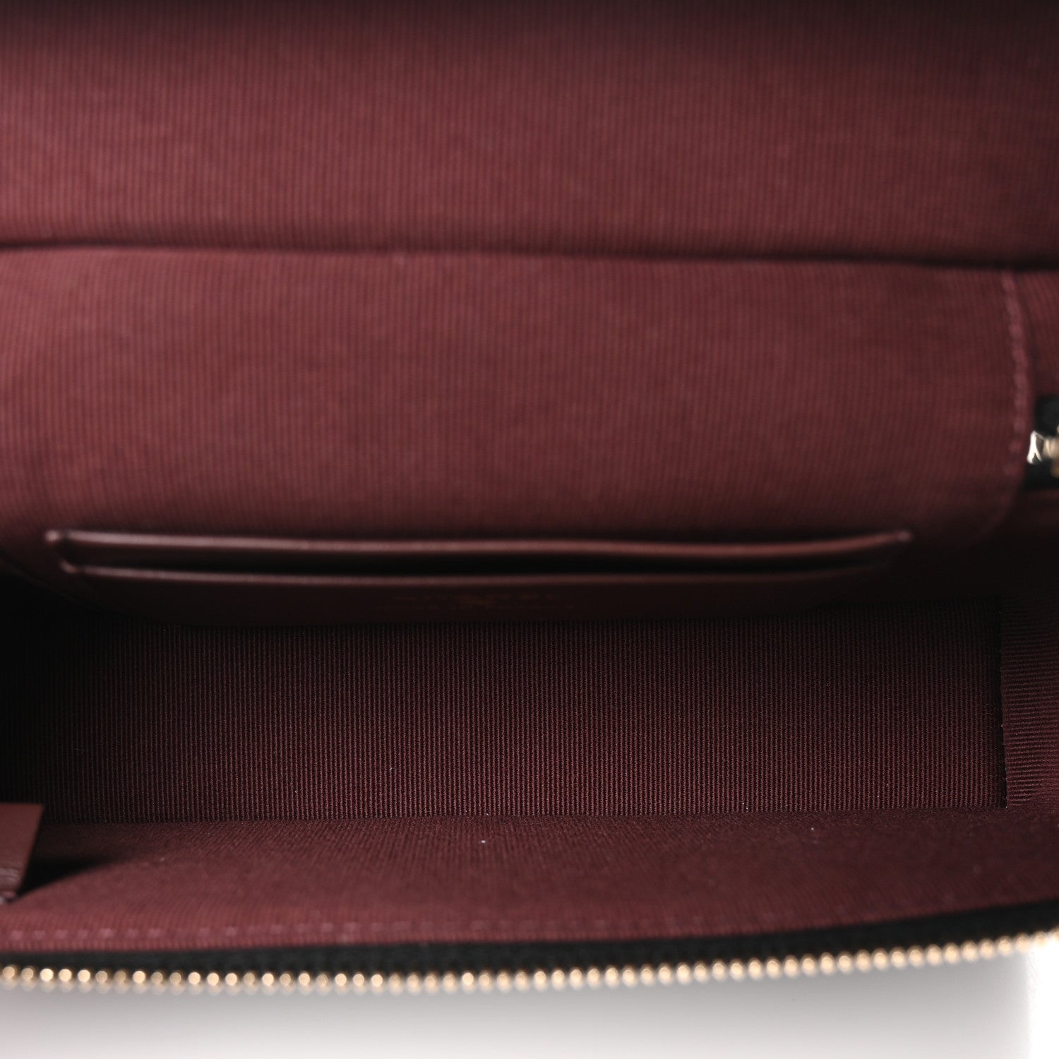 Caviar Quilted Top Handle Slim Vanity With Chain Black — view 5