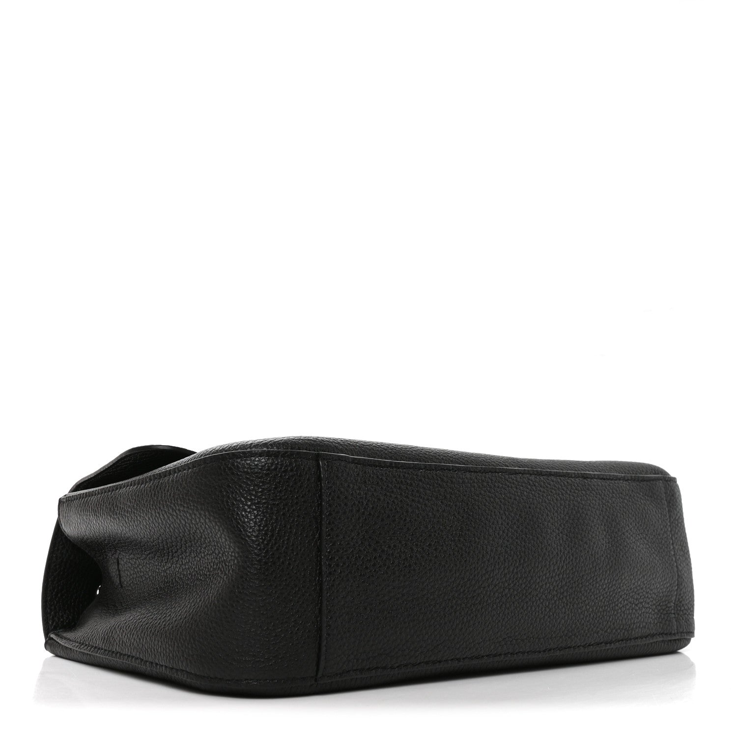 Grained Calfskin Small Souplissimo Maxi Flap Black — view 4