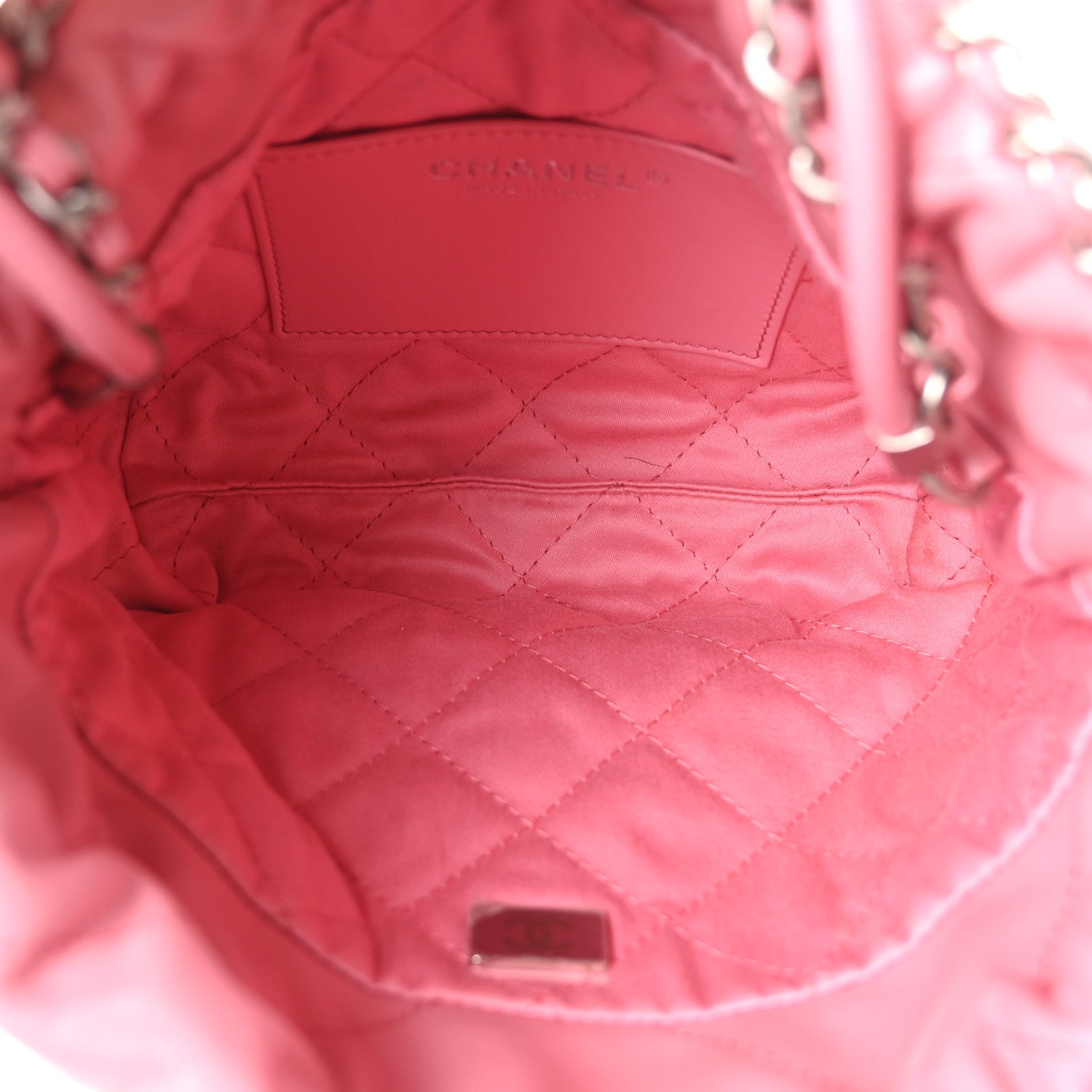 Shiny Calfskin Quilted Mini Chanel 22 Pink — view 5