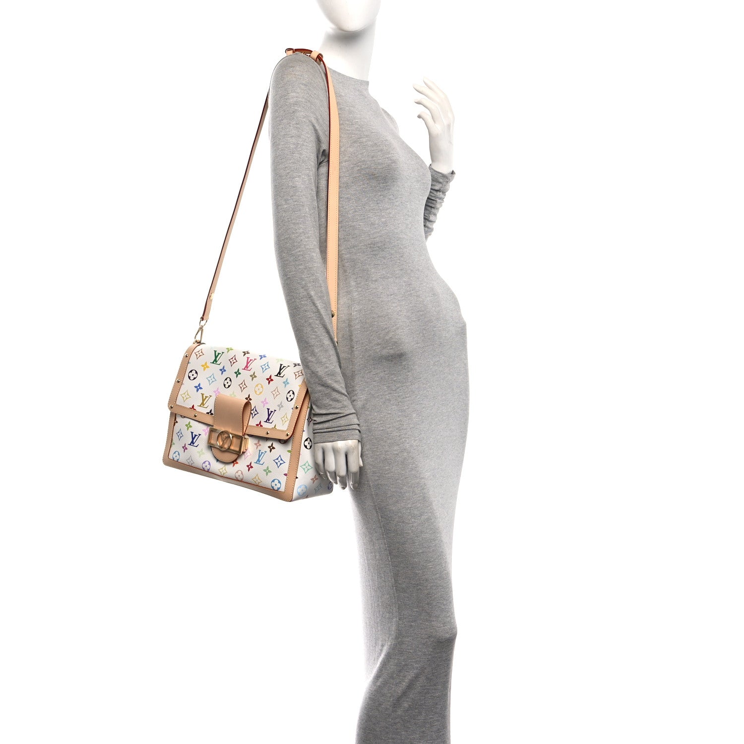 LV X TM Monogram Multicolor Dauphine Soft GM White — view 2