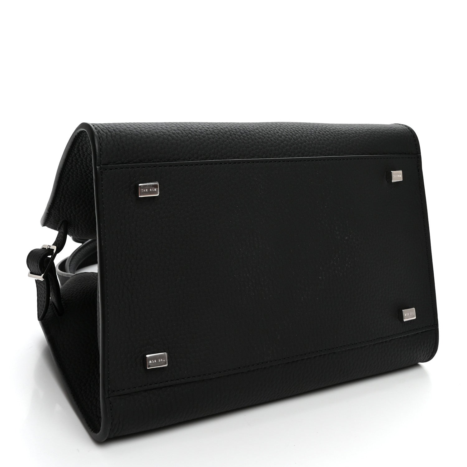 Grained Calfskin Soft Margaux 10 Bag Black — view 4