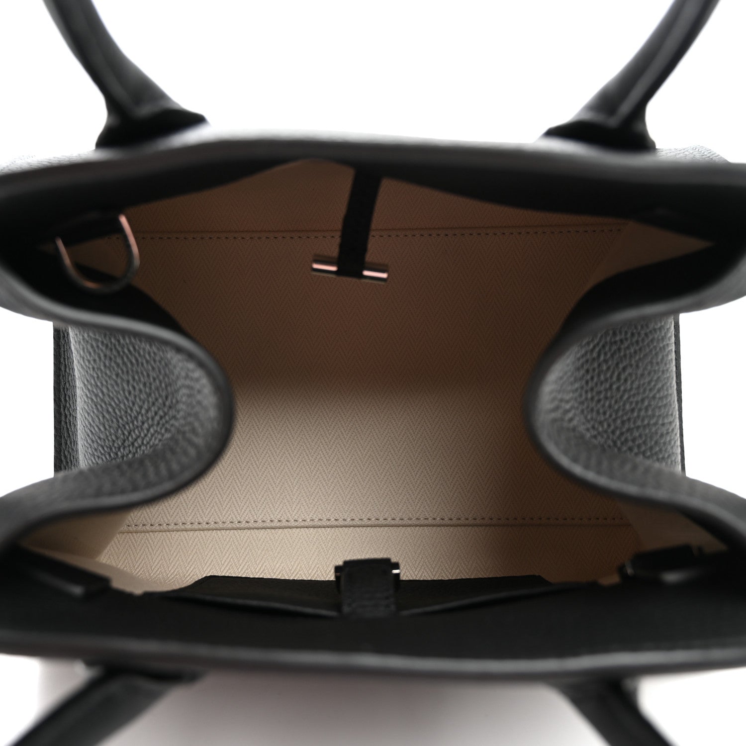 Grained Calfskin Soft Margaux 10 Bag Black — view 5