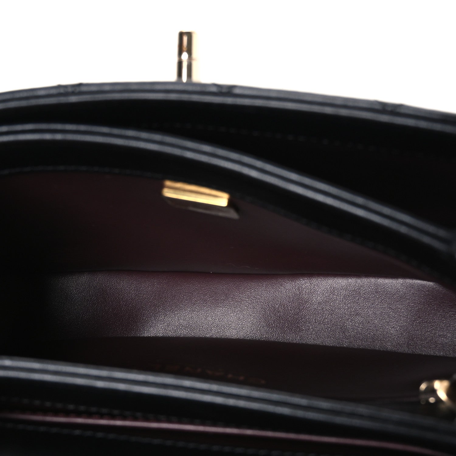 Lambskin Quilted Mini Trendy CC Dual Handle Flap Bag Black — view 5