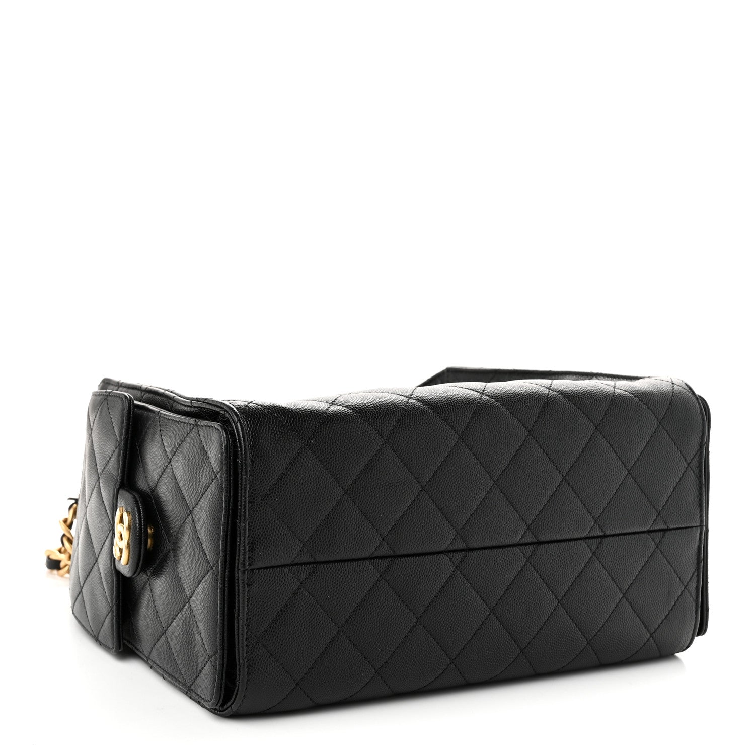 Caviar Quilted Small Chanel 25 Handbag Black — view 4
