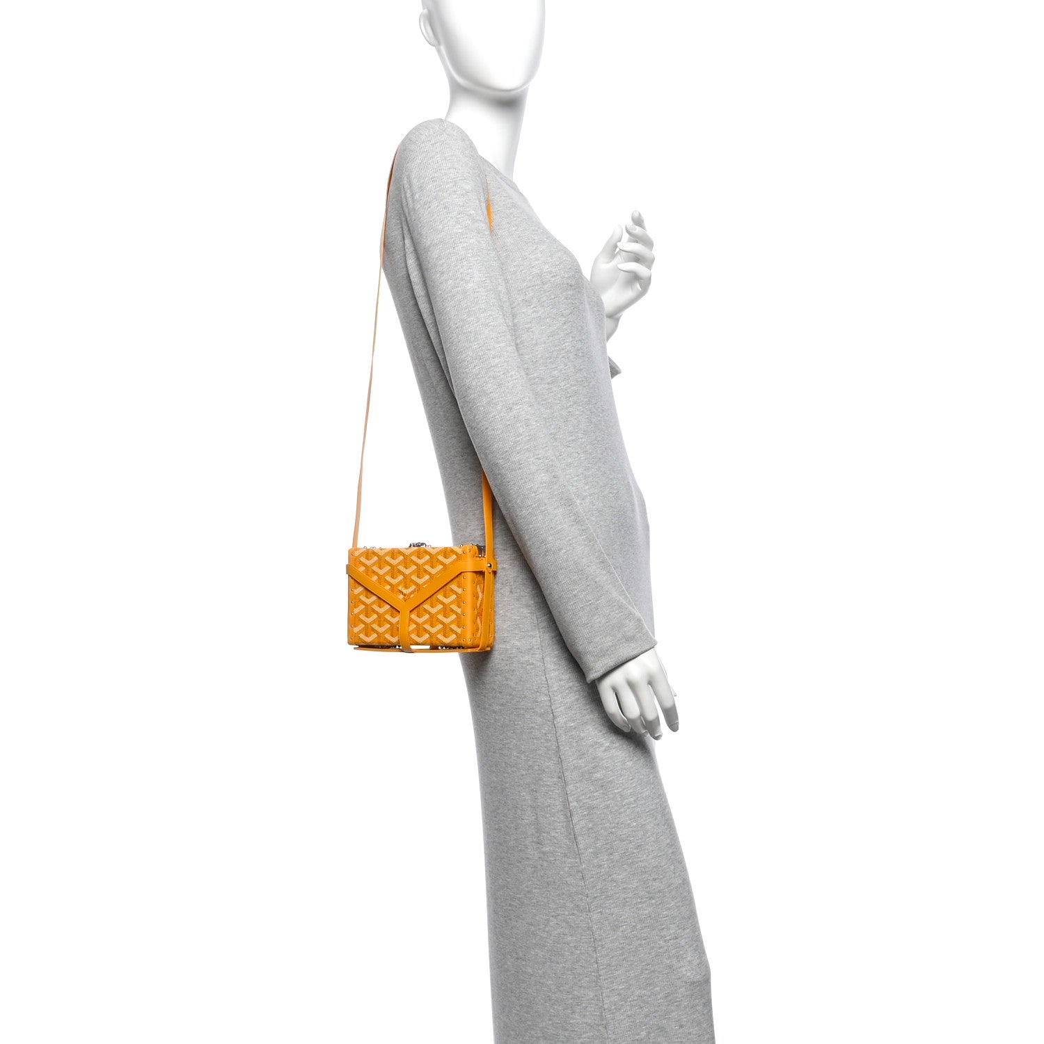 Goyardine Minaudiere Trunk Bag Yellow — view 2