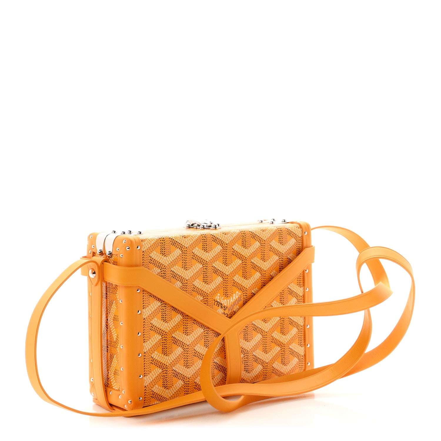 Goyardine Minaudiere Trunk Bag Yellow — view 4