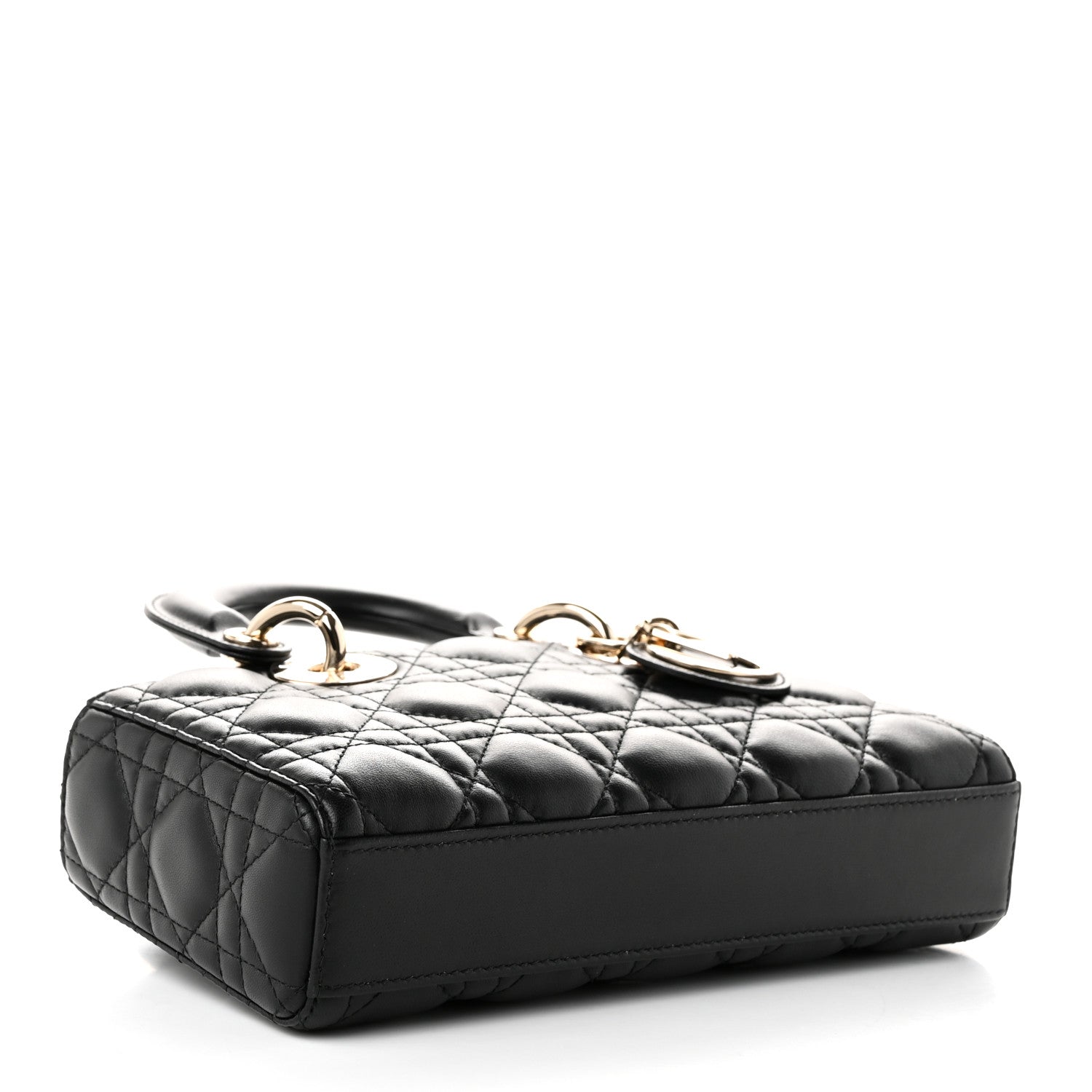 Lambskin Cannage Small Lady D-Joy Black — view 4