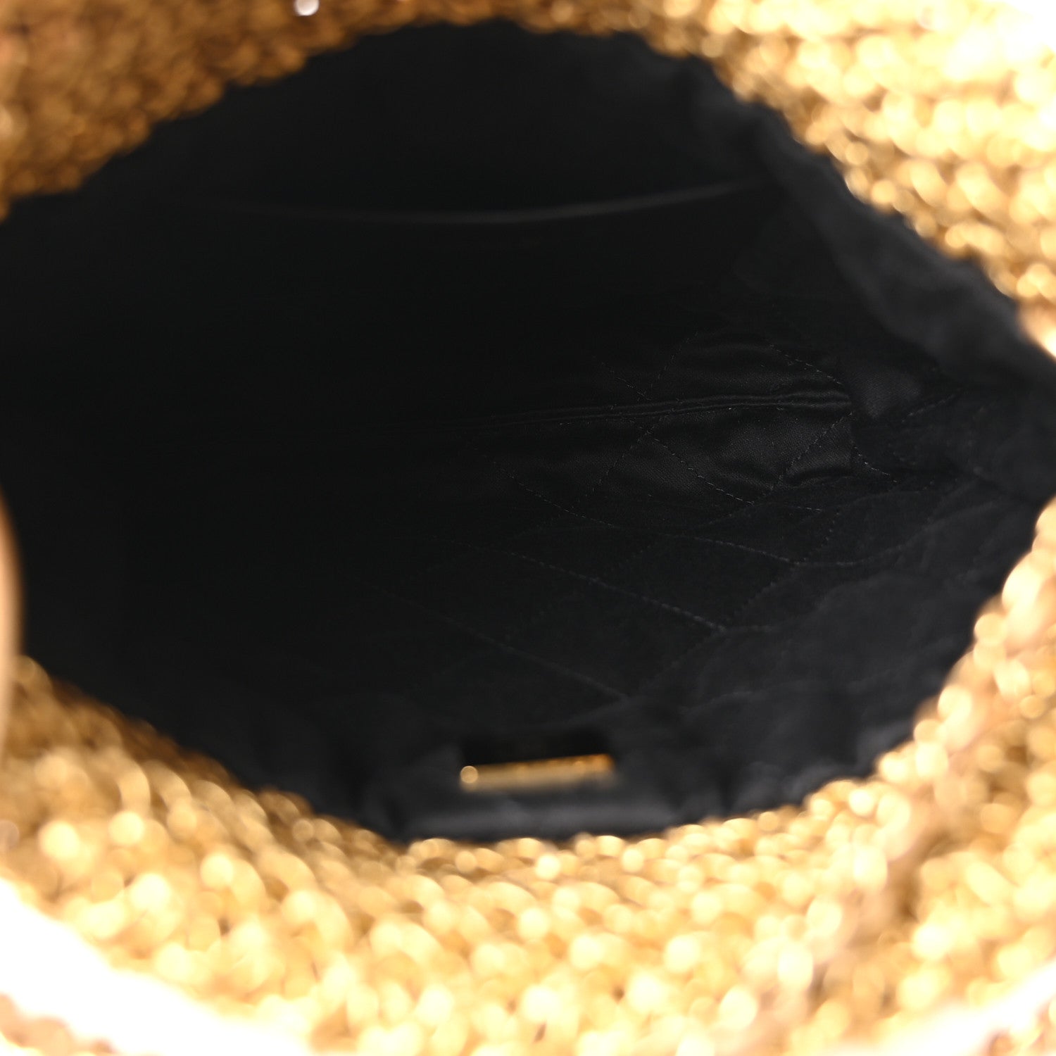 Metallic Calfskin Macrame Mini Chanel 22 Gold — view 5