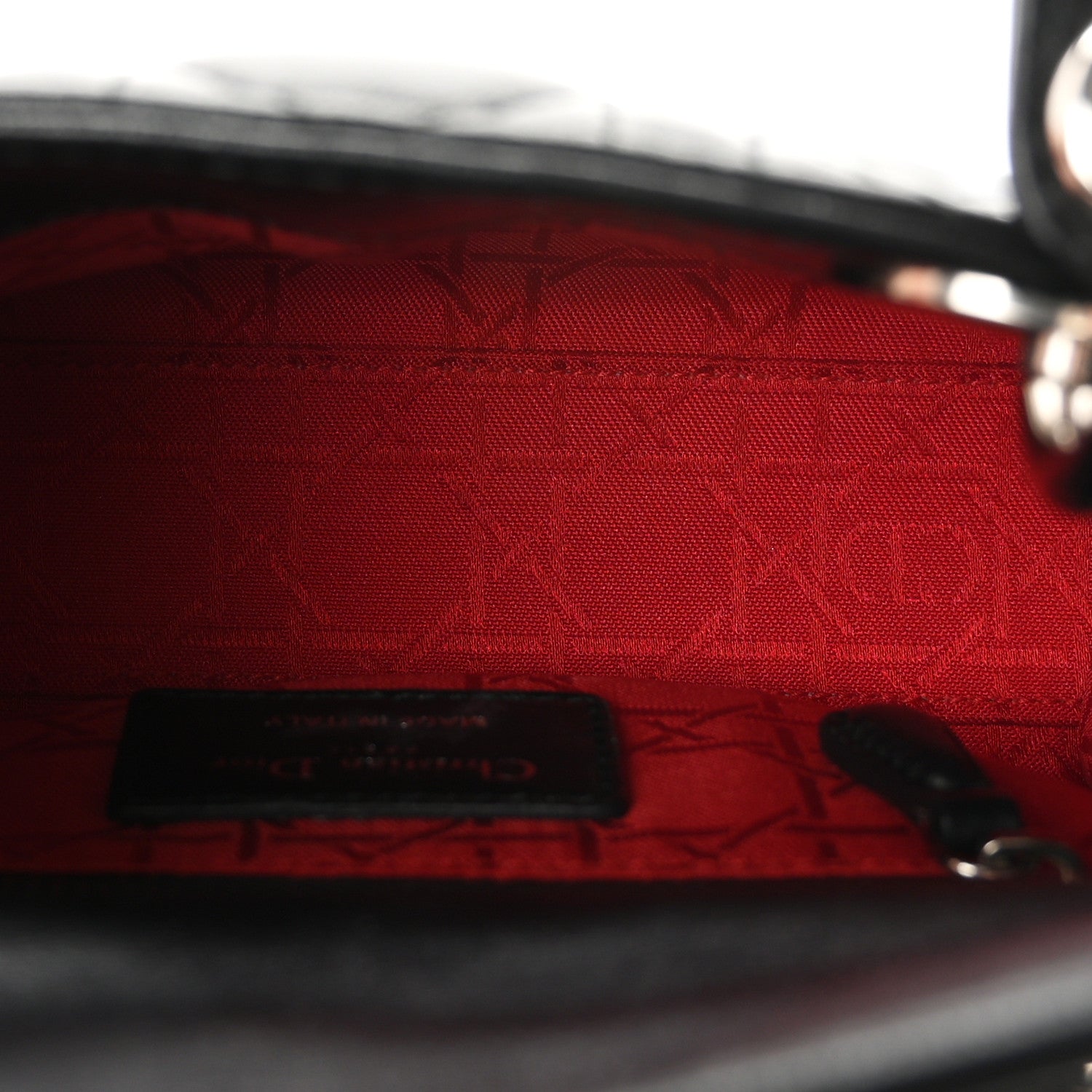Lambskin Cannage Mini Lady Dior Black — view 5