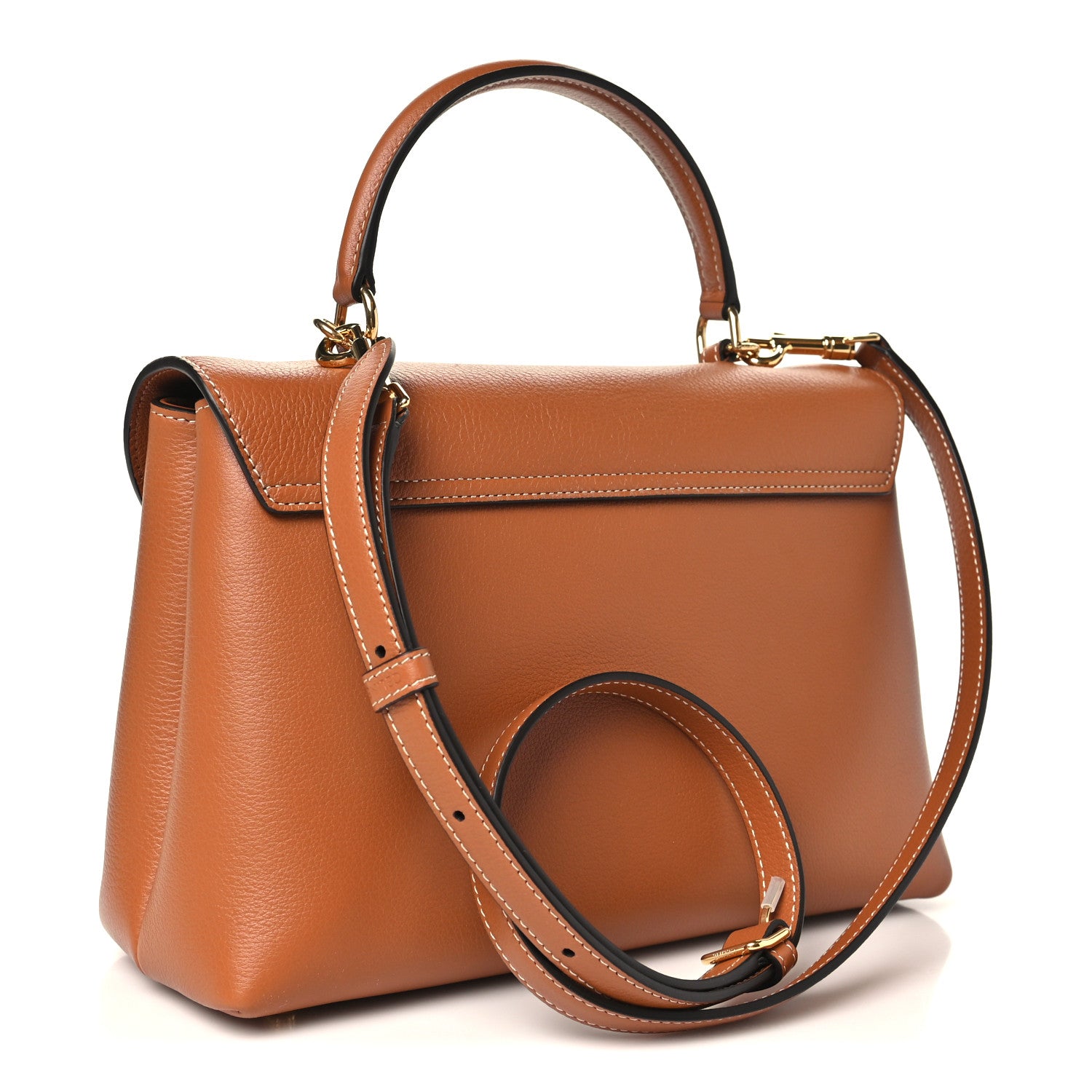 Supple Grained Calfskin Medium Nino Tan — view 3