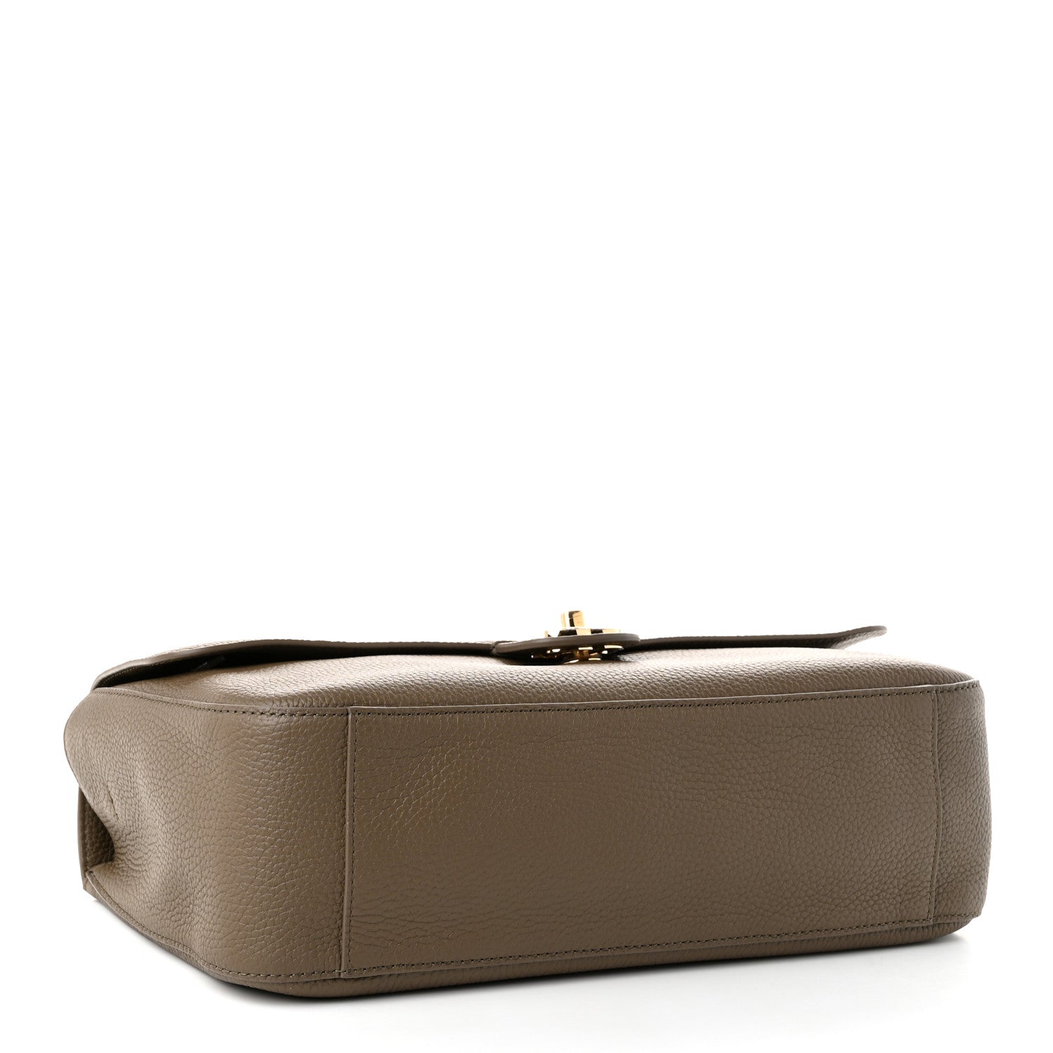 Grained Calfskin Small Souplissimo Maxi Flap Light Brown — view 4