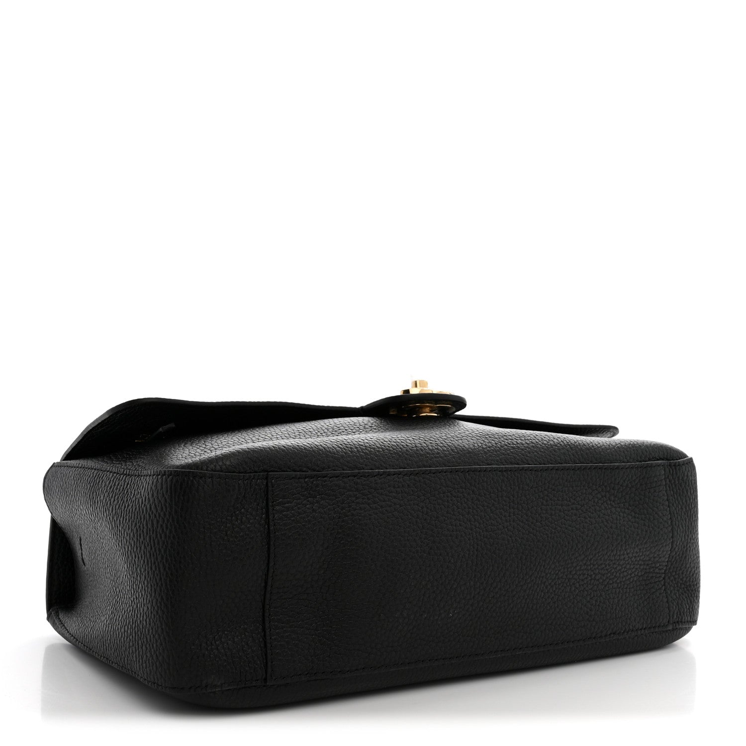 Grained Calfskin Small Souplissimo Maxi Flap Black — view 4