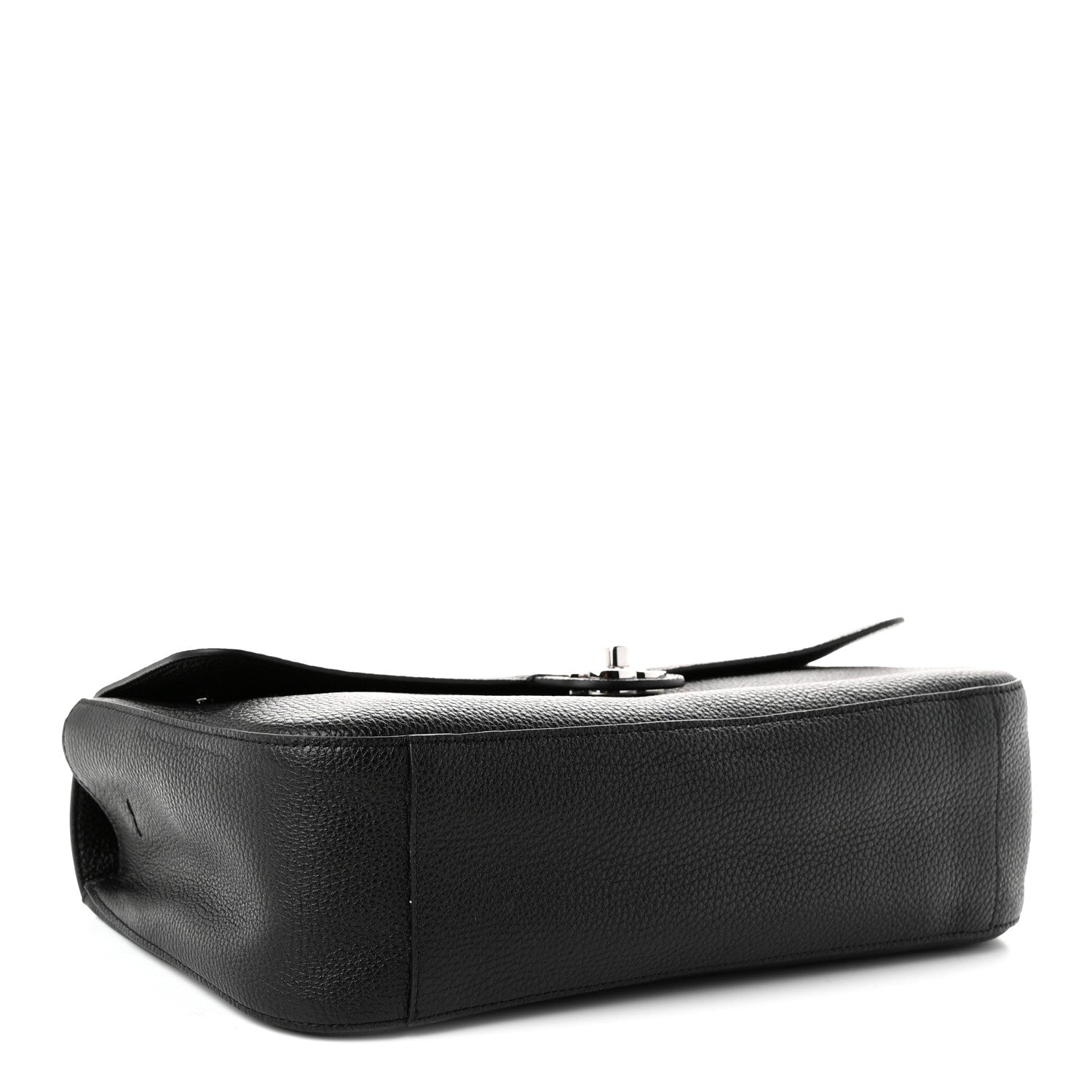 Grained Calfskin Small Souplissimo Maxi Flap Black — view 3