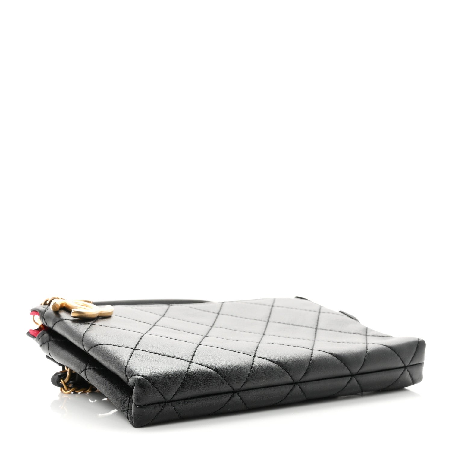 Calfskin Pick Me Up Belt Bag Black — view 4
