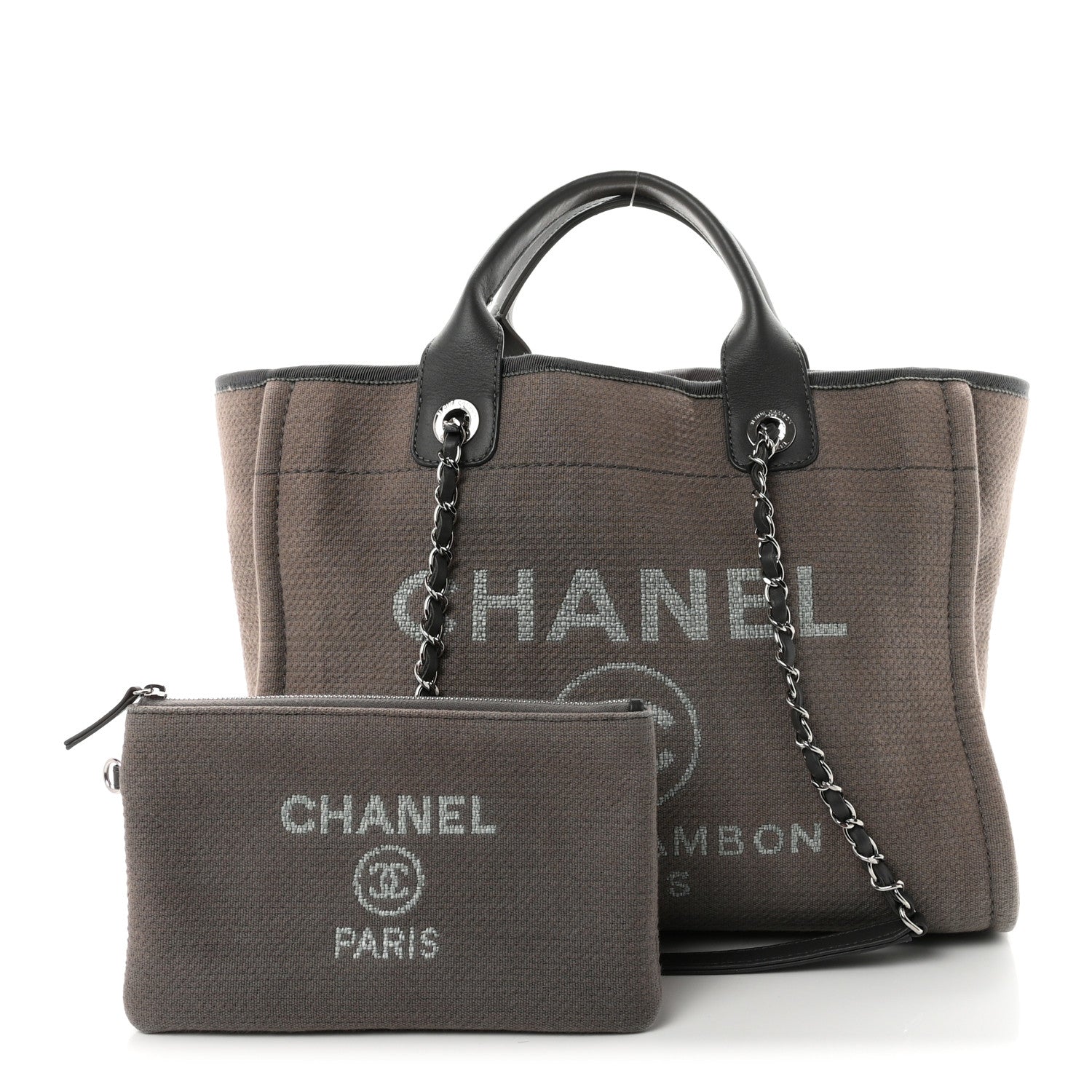 Mixed Fibers Small Deauville Tote Grey — view 3