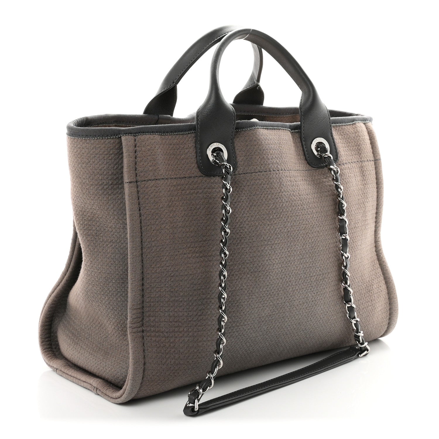 Mixed Fibers Small Deauville Tote Grey — view 4