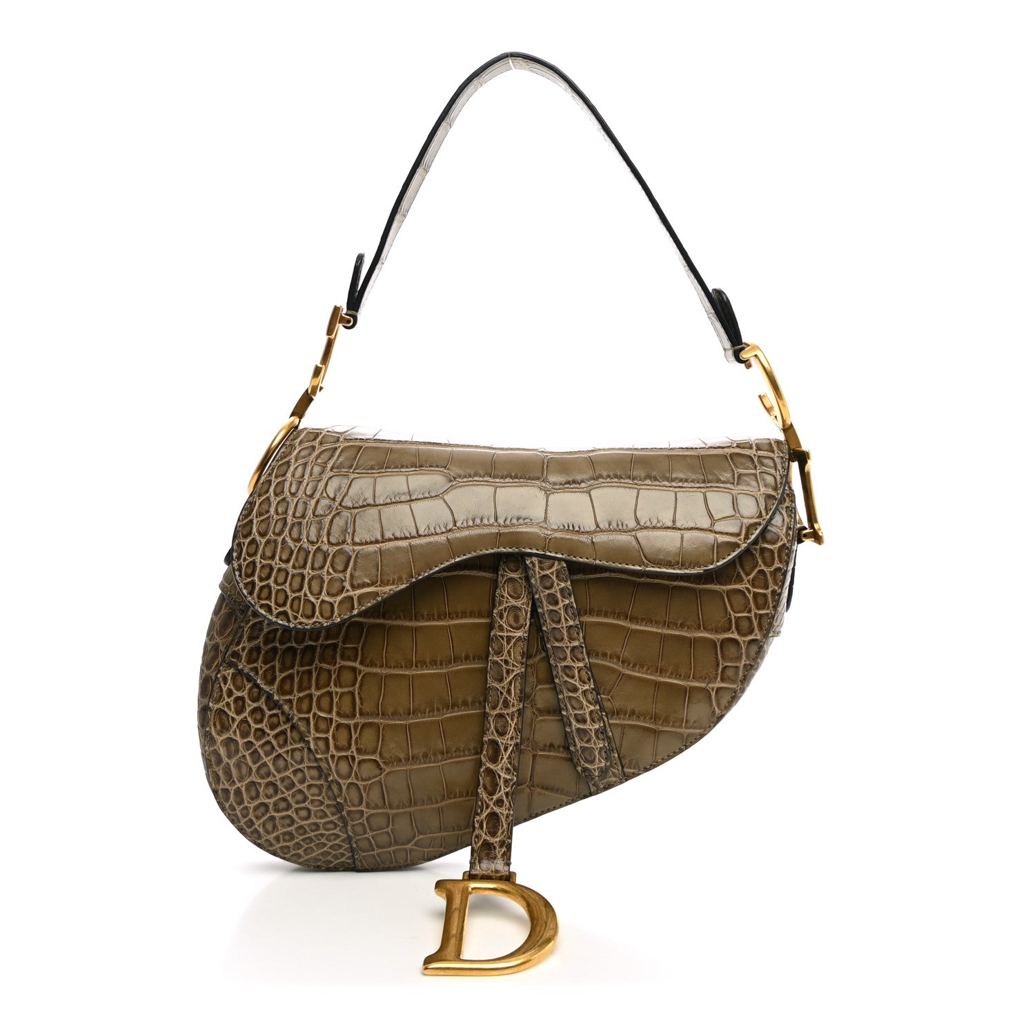 Alligator Saddle Bag Green