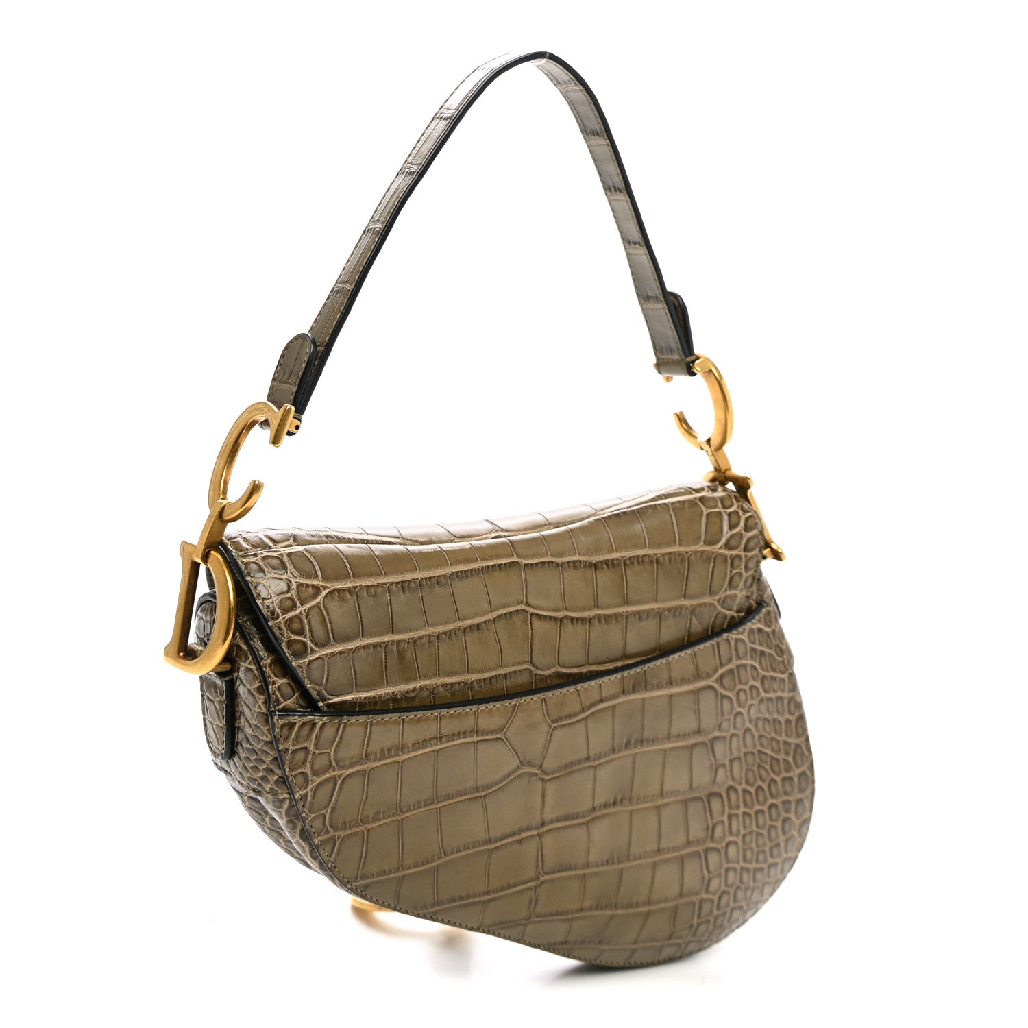 Alligator Saddle Bag Green — view 3