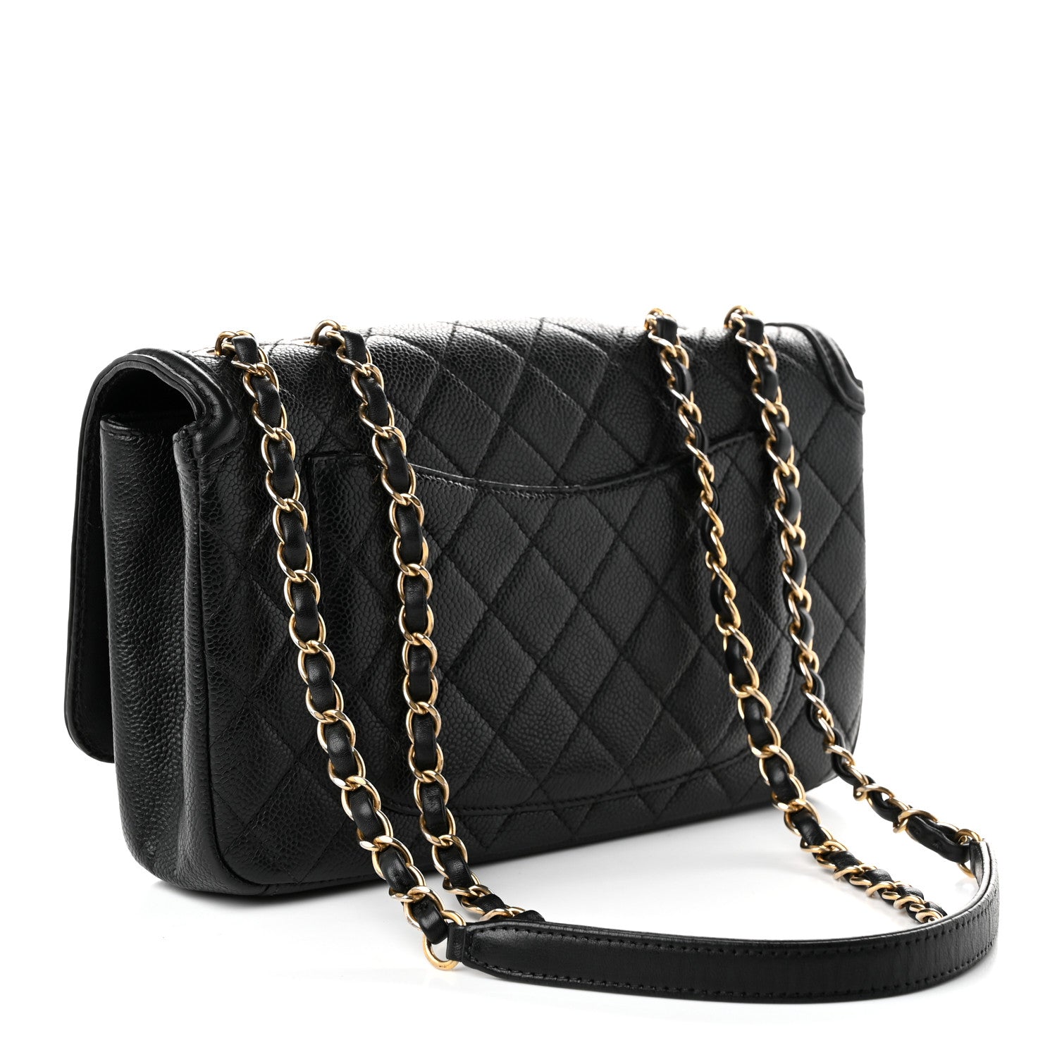 Caviar Quilted Medium CC Filigree Flap Black — view 2