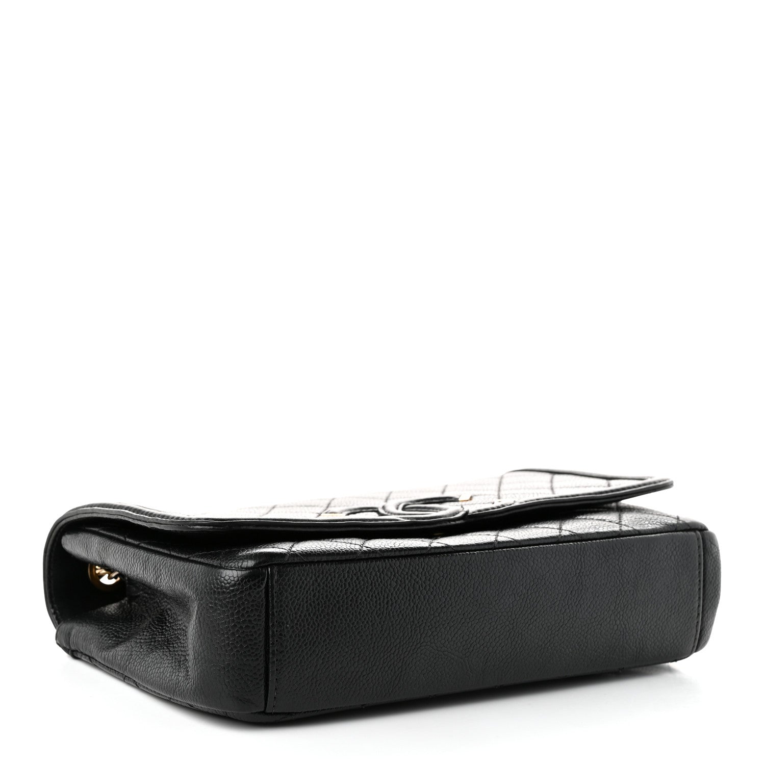 Caviar Quilted Medium CC Filigree Flap Black — view 3
