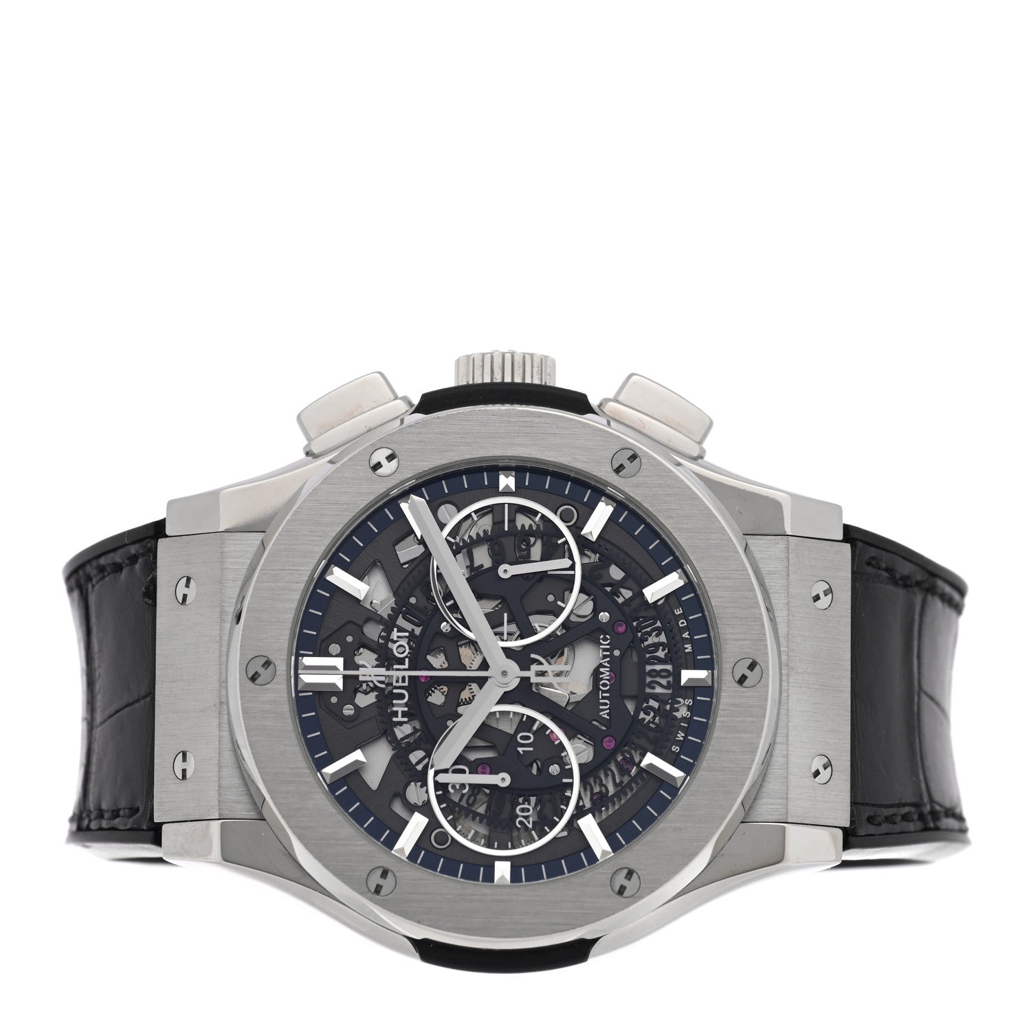 Titanium Alligator 45mm Classic Fusion Aerofusion Chronograph Automatic Watch Black 525.NX.0170.LR — view 2
