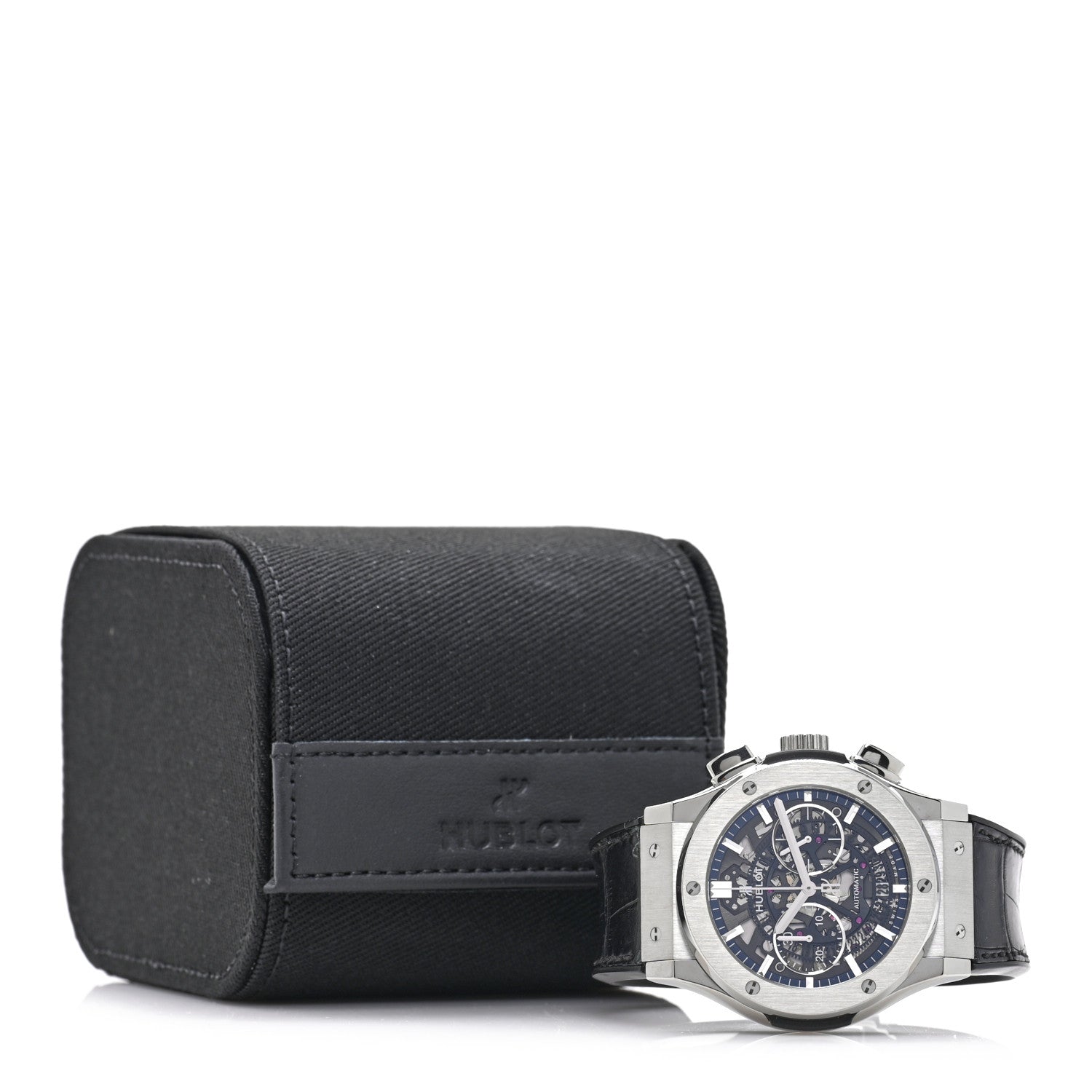 Titanium Alligator 45mm Classic Fusion Aerofusion Chronograph Automatic Watch Black 525.NX.0170.LR — view 5