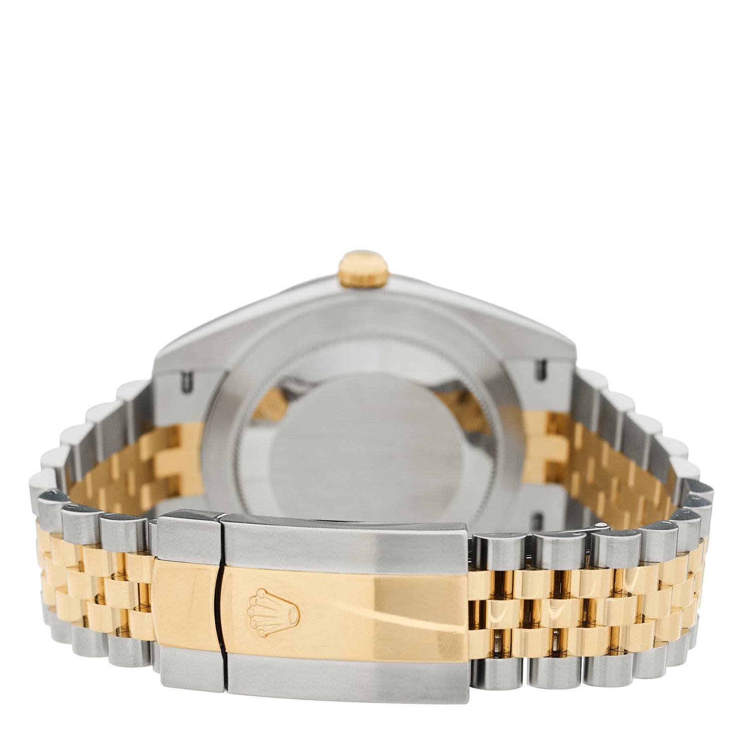 Stainless Steel 18K Yellow Gold 41mm Oyster Perpetual Datejust Watch Black 126333 — view 3
