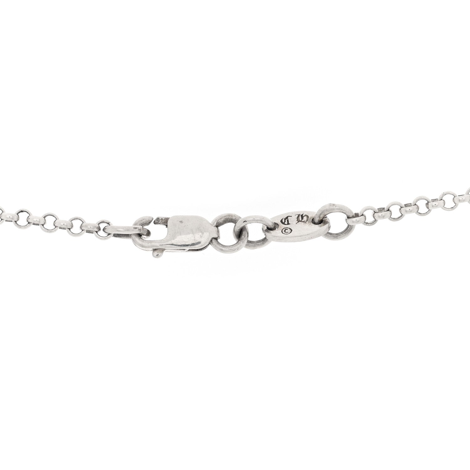 Sterling Silver Safety Pin Pendant Necklace — view 4