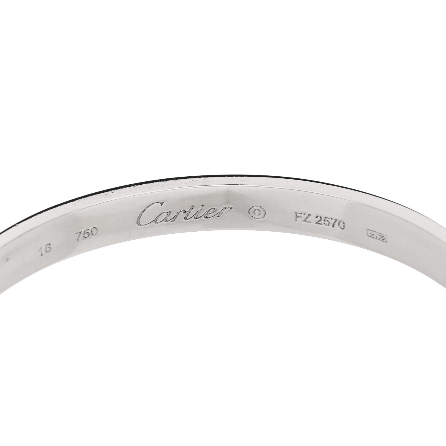 18K White Gold LOVE Bracelet 16 — view 5