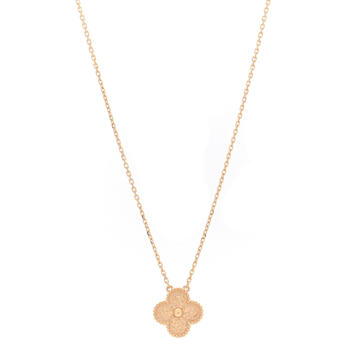 18K Yellow Gold Vintage Alhambra Pendant Necklace