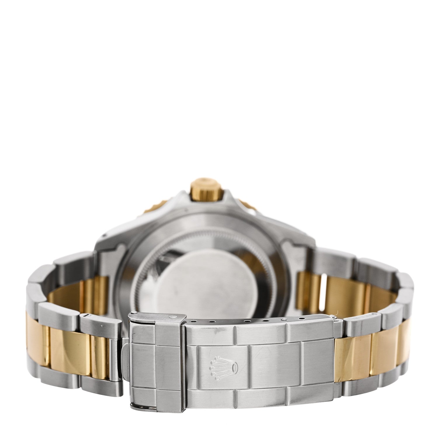 Stainless Steel 18K Yellow Gold Diamond Blue Sapphire 40mm Submariner Date Watch Champagne 16613 — view 3