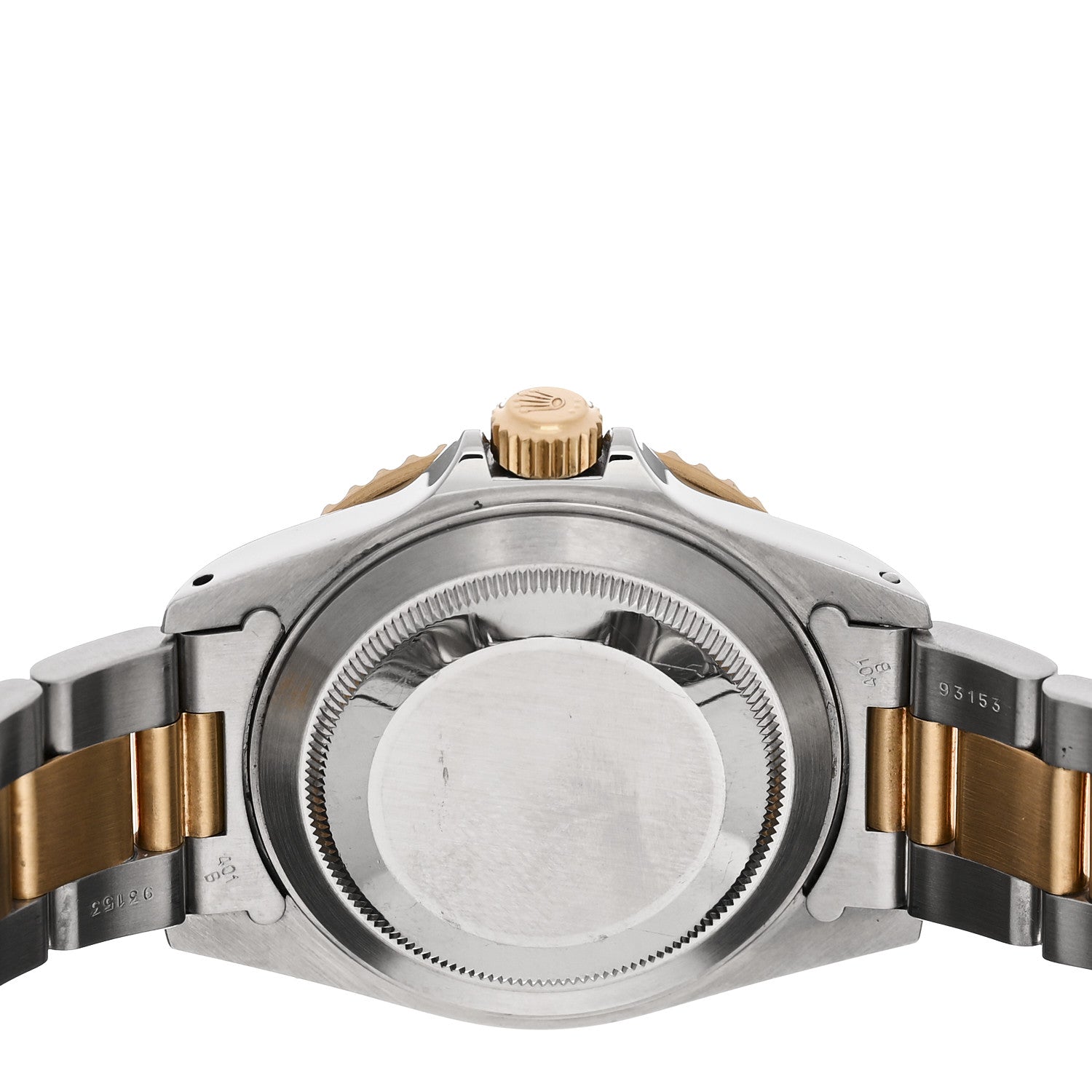 Stainless Steel 18K Yellow Gold Diamond Blue Sapphire 40mm Submariner Date Watch Champagne 16613 — view 4
